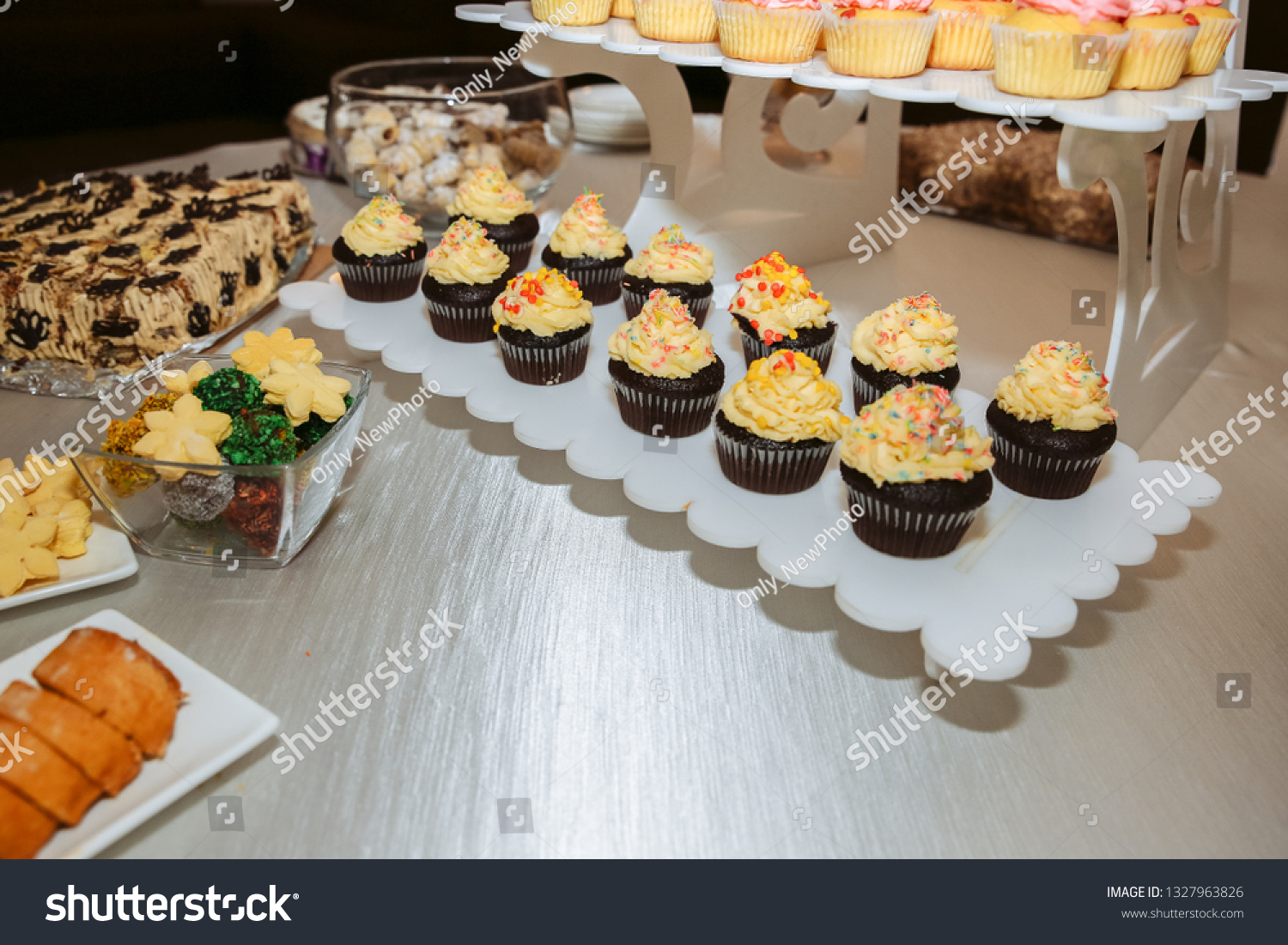 Stylish Candy Bar Wedding Reception Sweet Stock Photo Edit Now