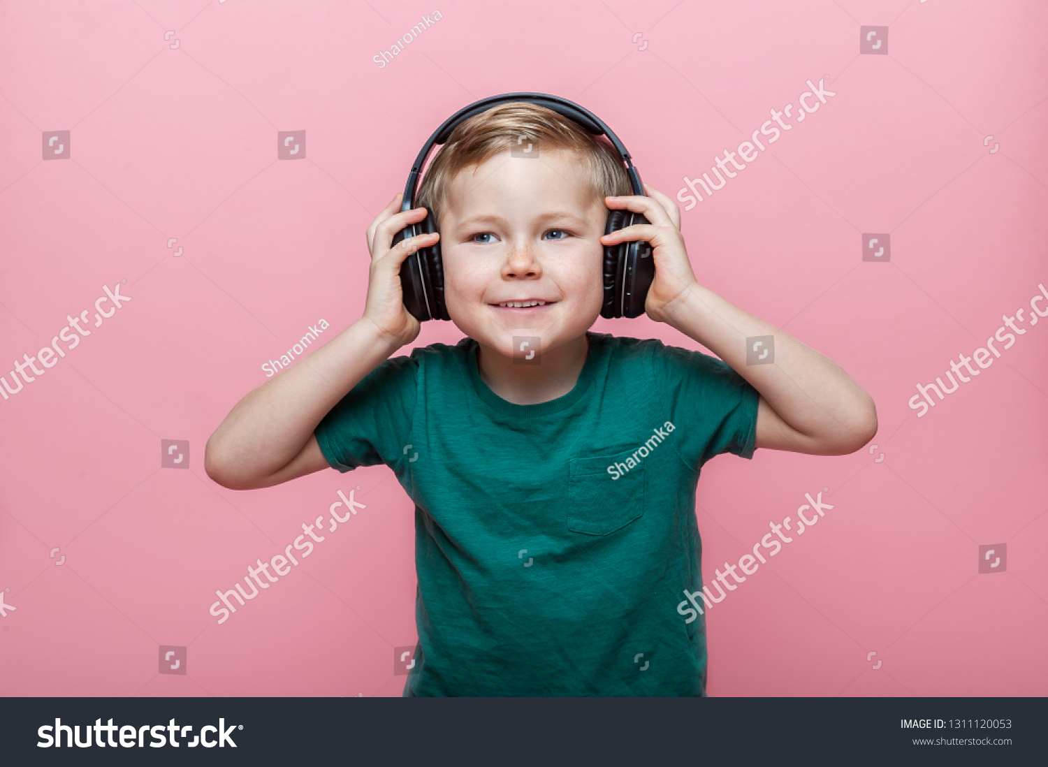 Blue-haired boy listening to music - wide 7