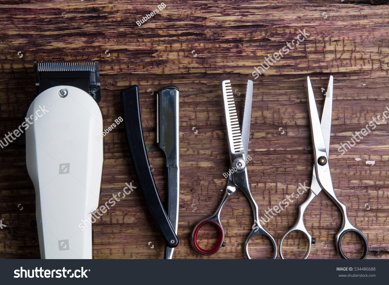barber clippers and scissors