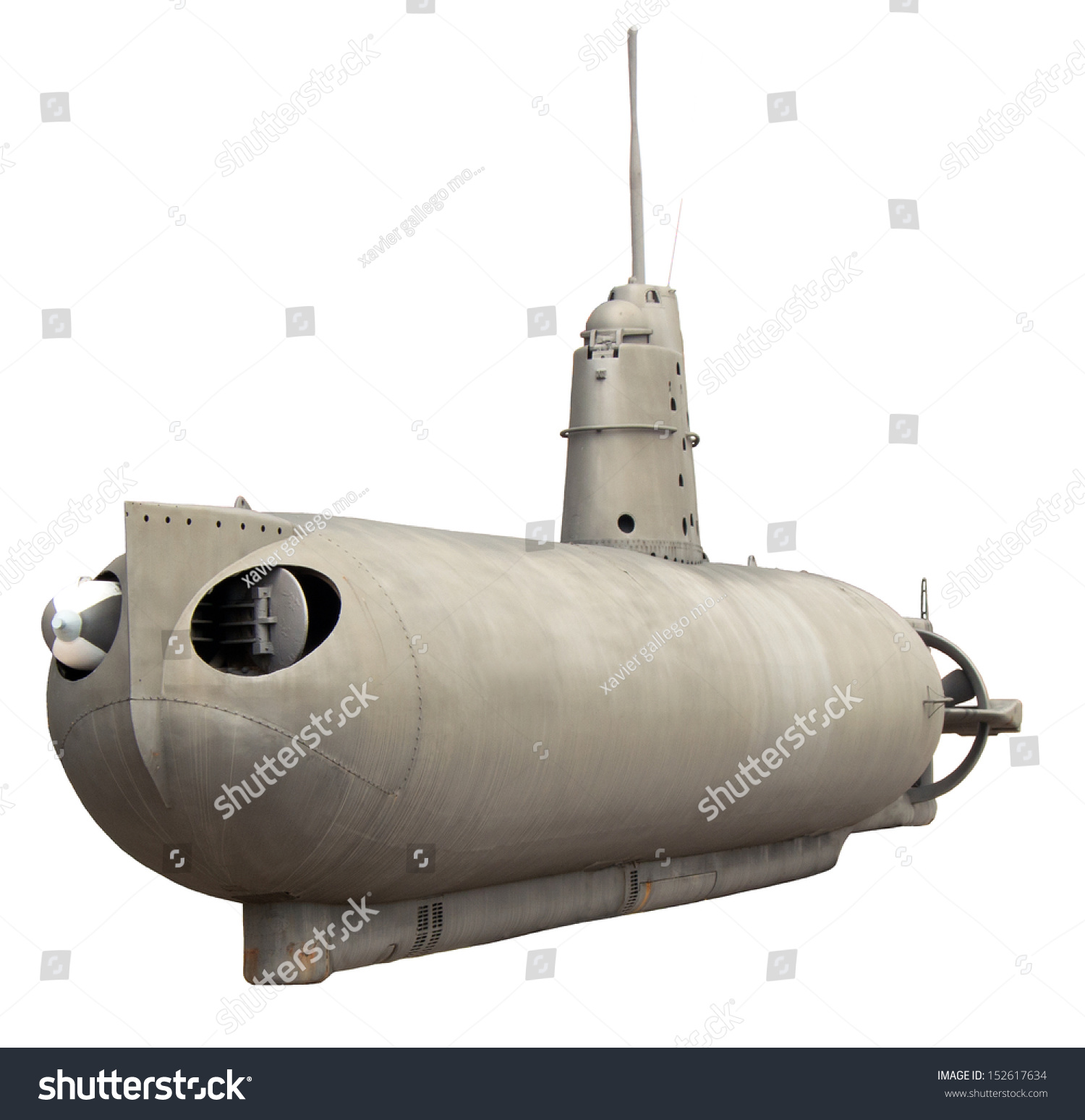 Submarine Isolated On White Stock Photo 152617634 : Shutterstock