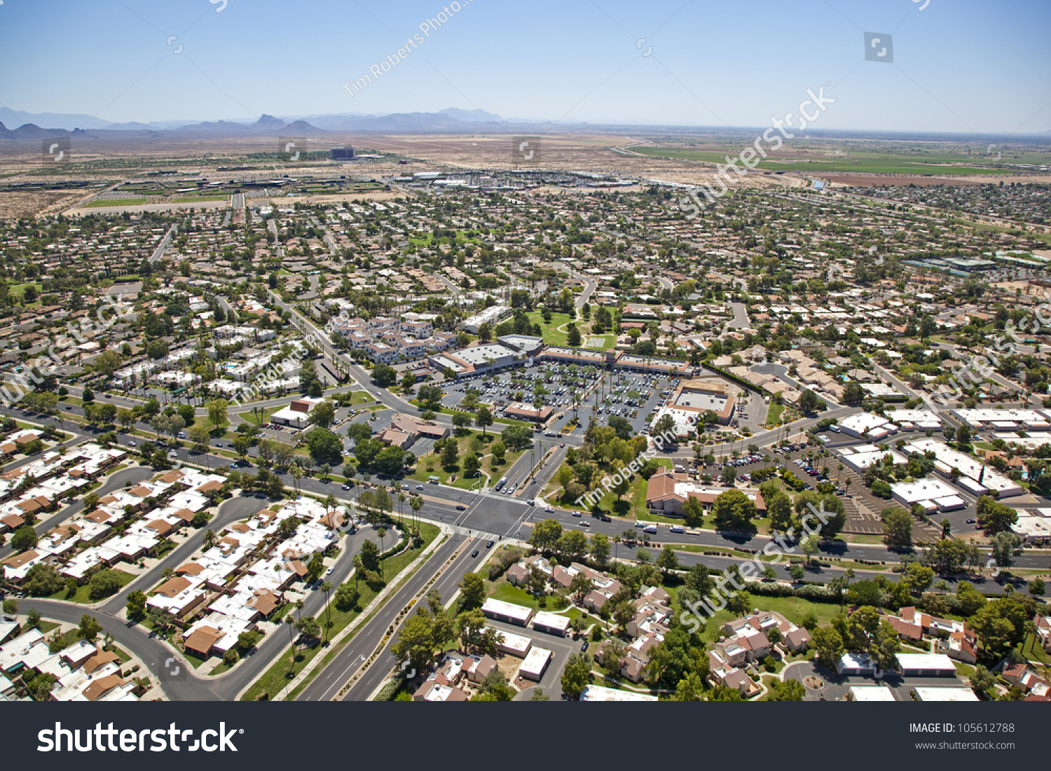 Suburbs Scottsdale Arizona Meet Sonoran Desert Stock Photo 105612788 ...