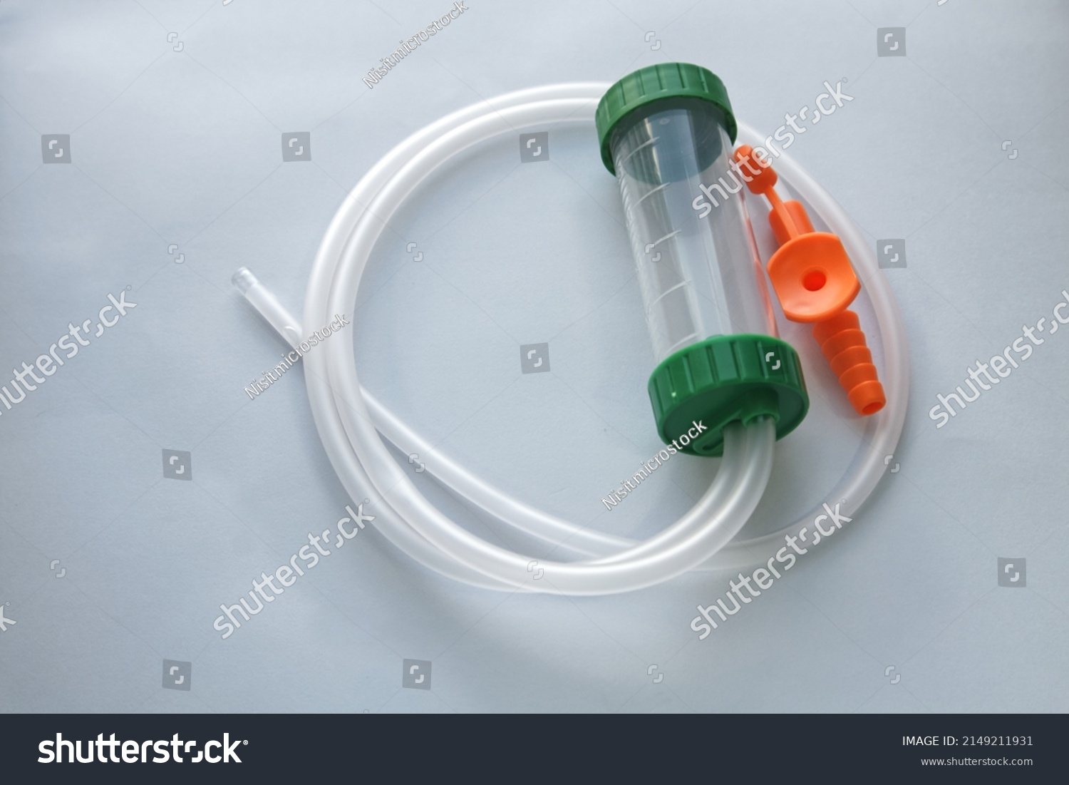 Suction Tube Medical Equipment Sputum Collection Stock Photo 2149211931 ...