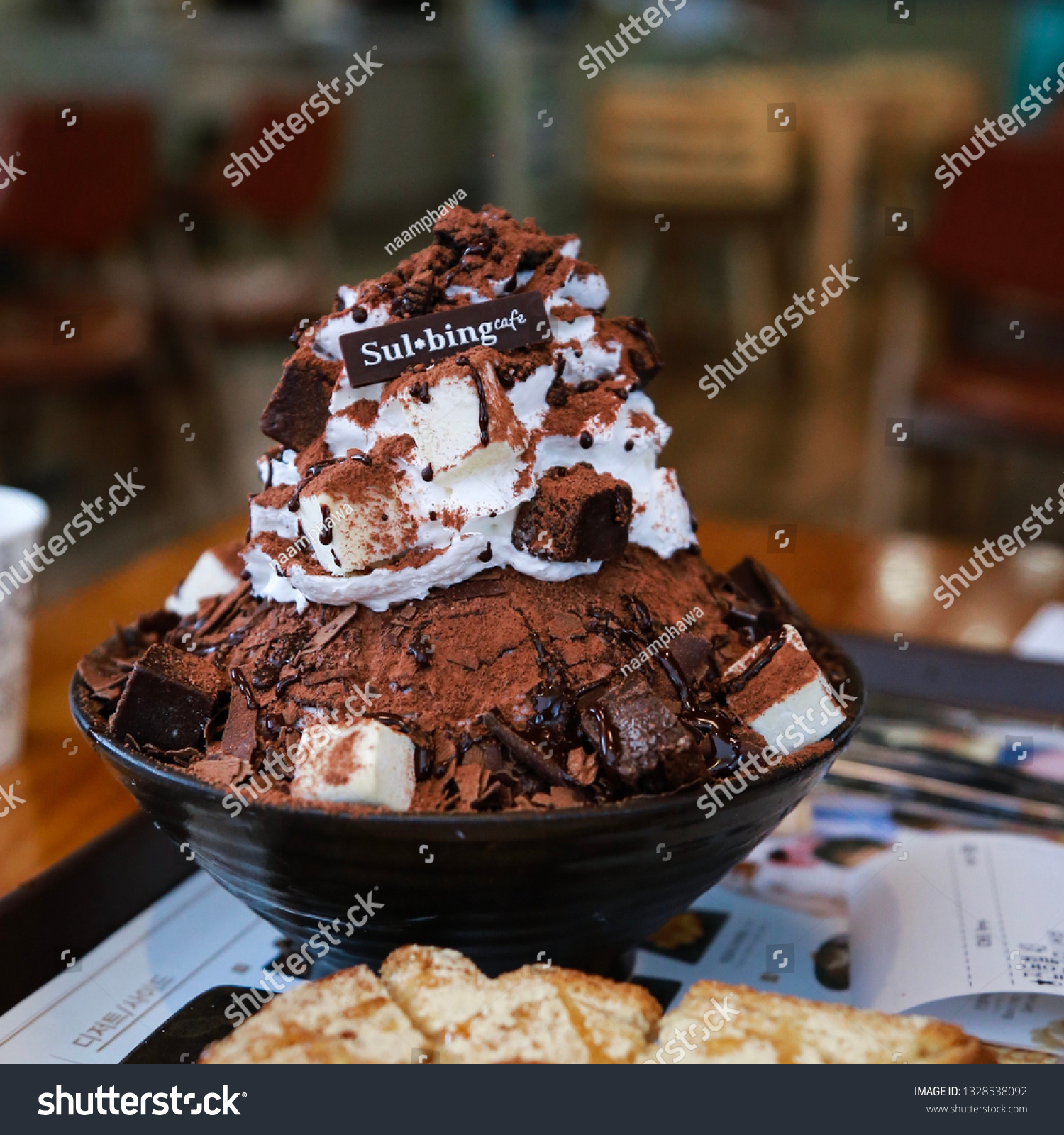 Sulbing One Famous Korean Dessert Shaved Stock Photo Edit Now