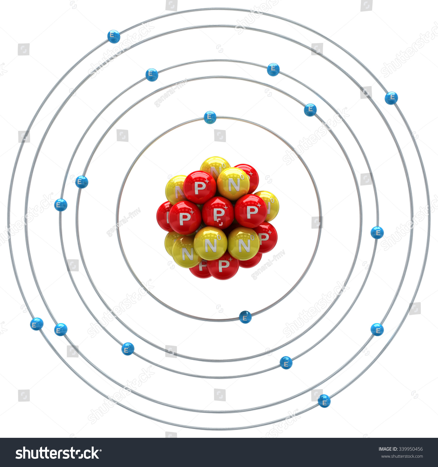 Sulfur Atom On White Background Stock Illustration 339950456 - Shutterstock