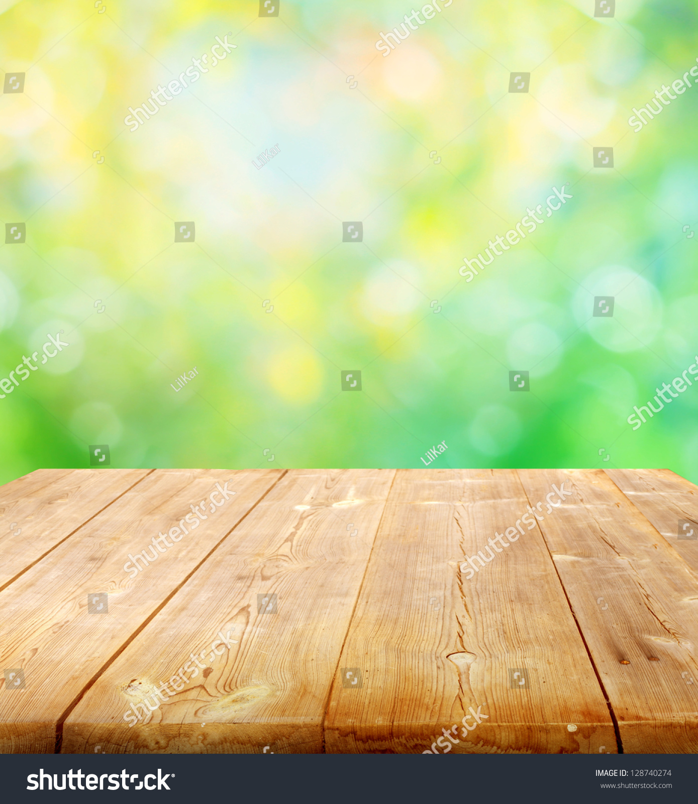 Summer Background Wooden Planks Stock Photo (Edit Now) 128740274 ...