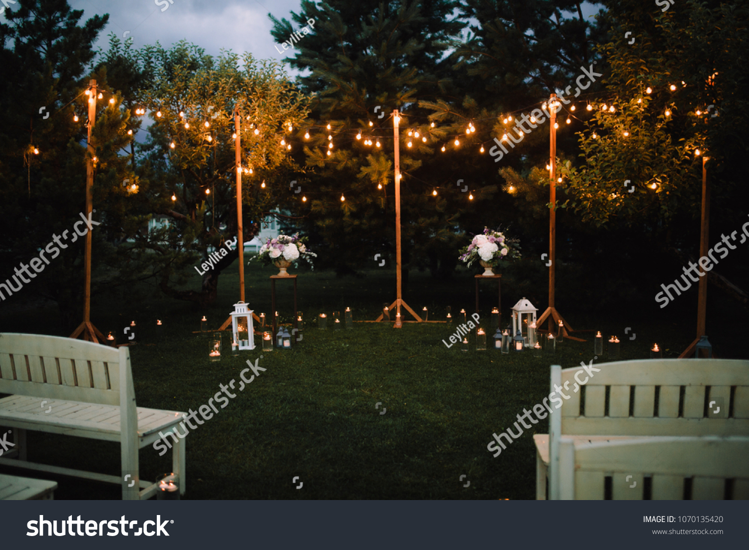 summer evening wedding