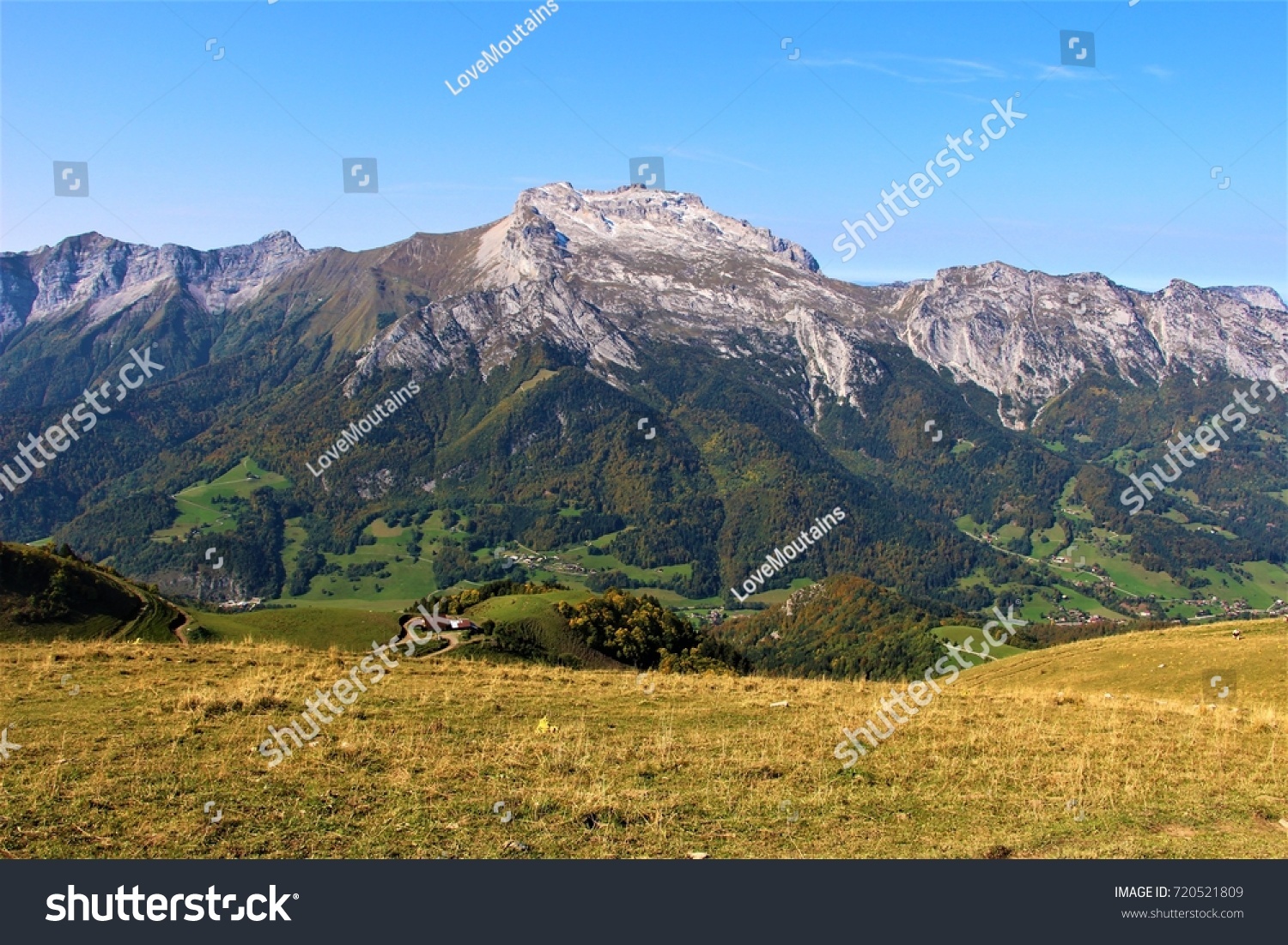 Summer Landscape Montagne De Sulens Haute Stock Photo Edit