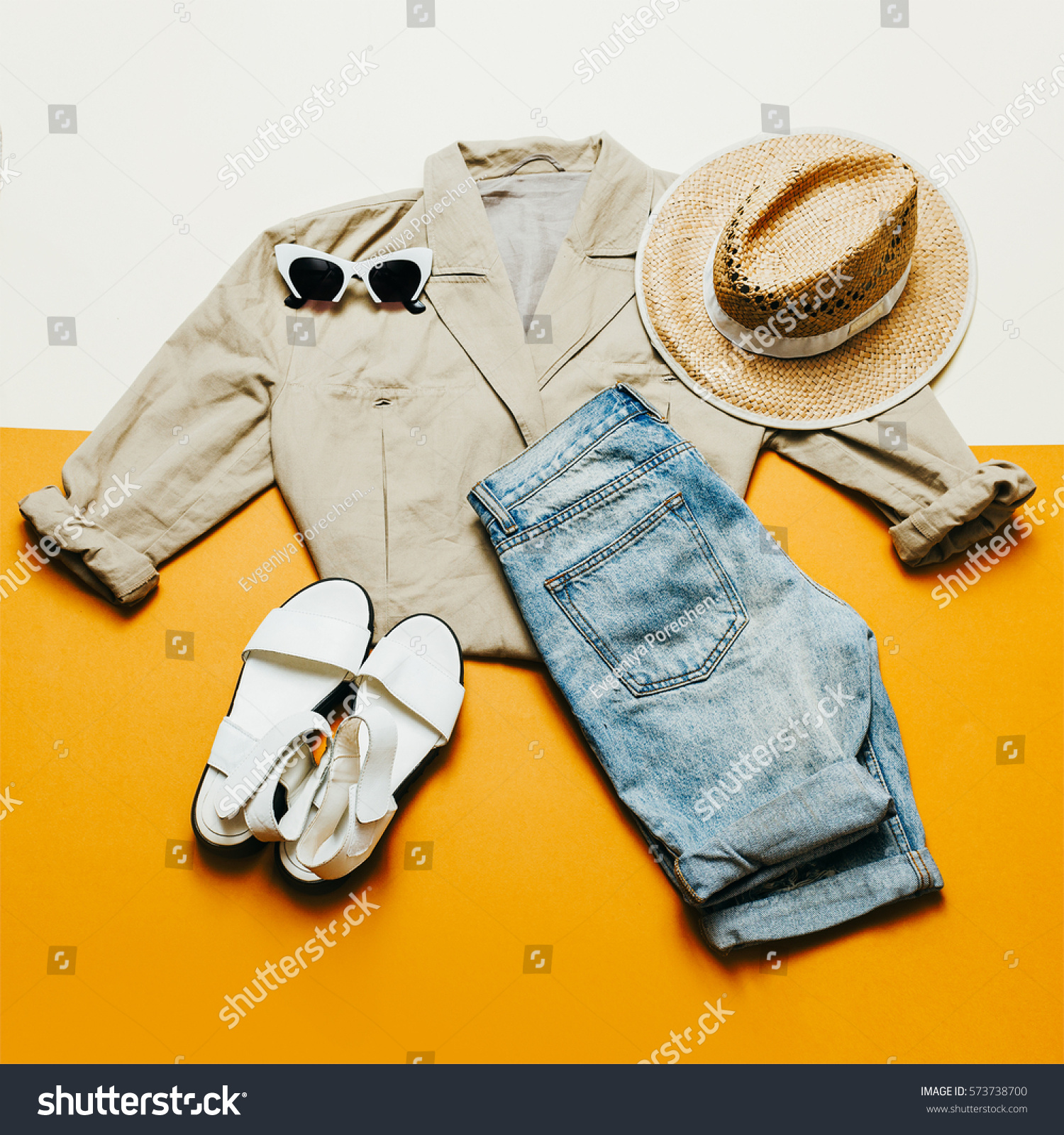 Summer Outfit Shorts Hat Safari Style Stock Photo 573738700 | Shutterstock