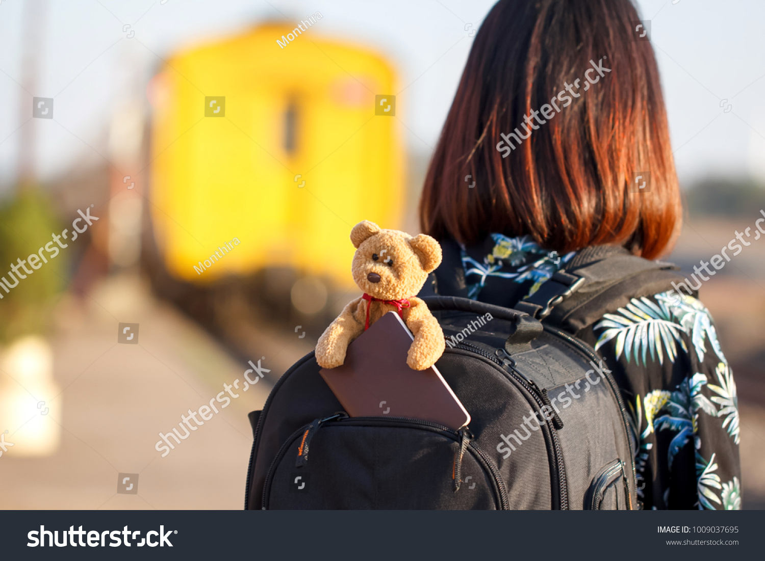 travel teddy bear with passport