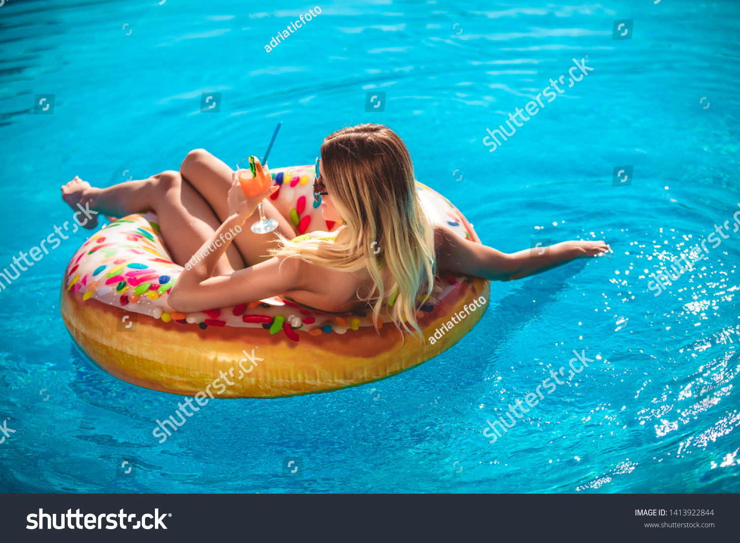 Summer Vacation Enjoying Suntan Woman Bikini Stock Photo Edit Now