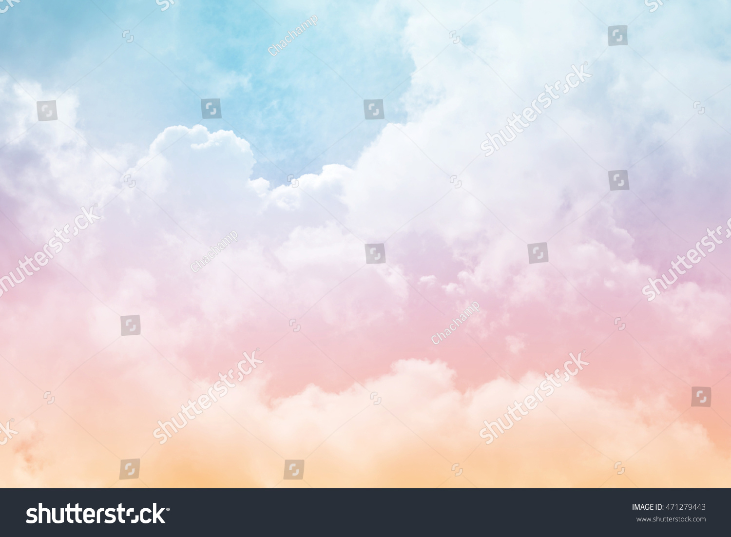 Sun Cloud Background Pastel Color Stock Photo 471279443 | Shutterstock