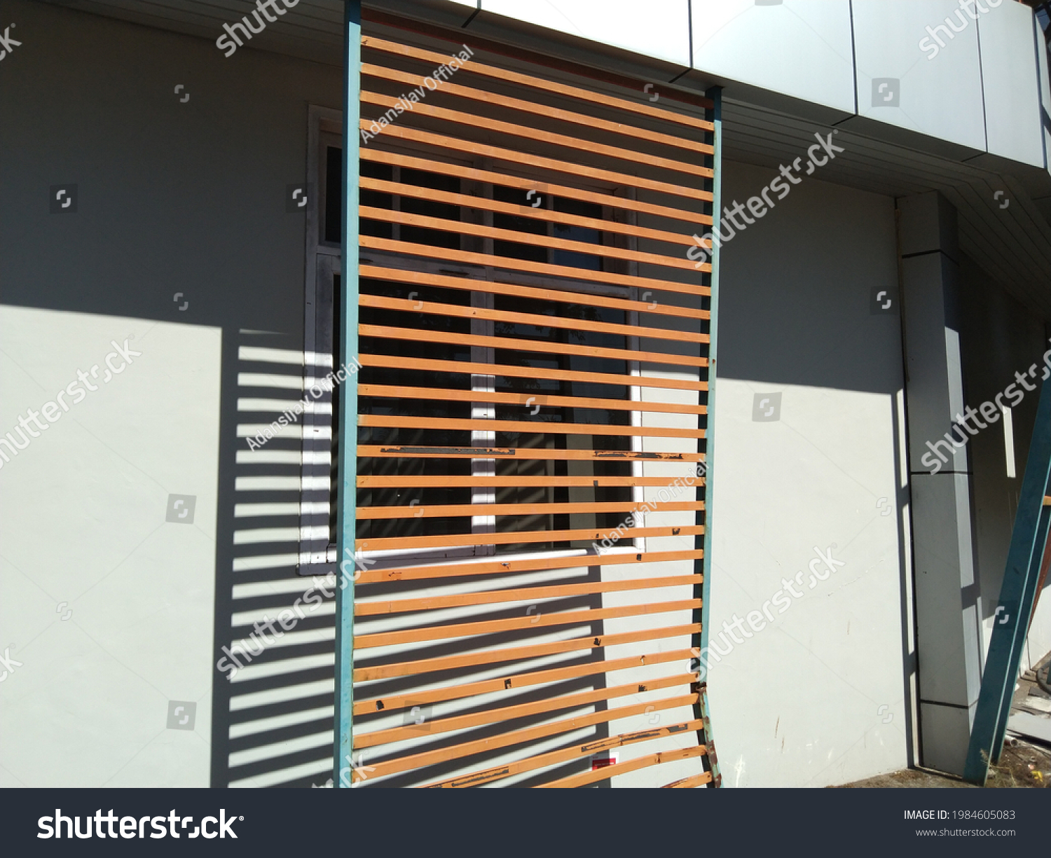 Sun Shading Building Structure Architecture Design Stock Photo Sun Shading Building Structure Architecture Design Stock Photo