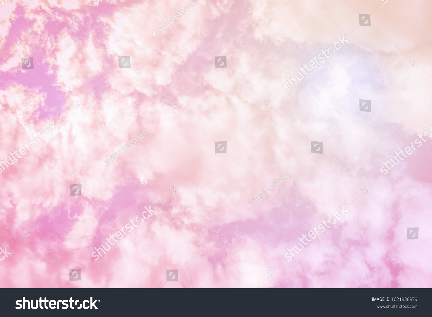 Sunny Pastel Pink Sky Background Beautiful Stock Photo (Edit Now ...