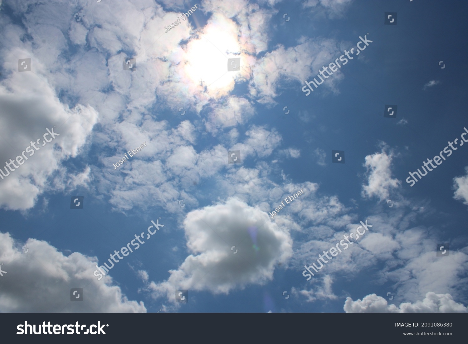 Sunny Sky Texture Clouds Stock Photo 2091086380 | Shutterstock