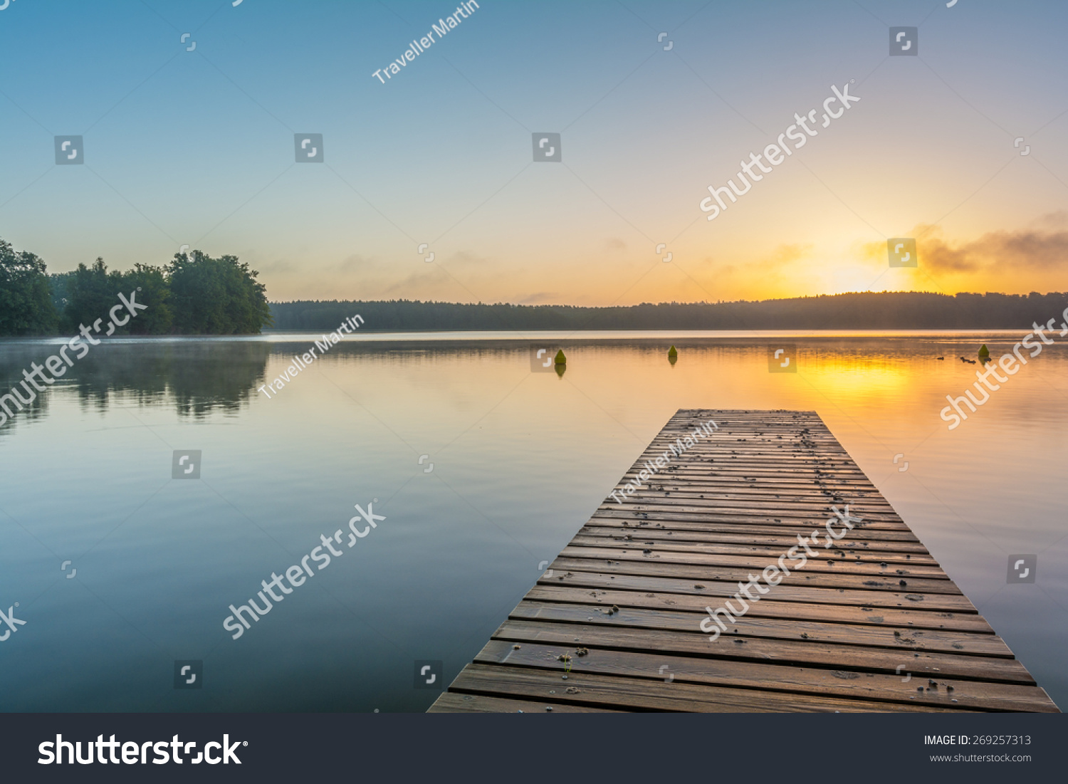 Sunrise At Lake 