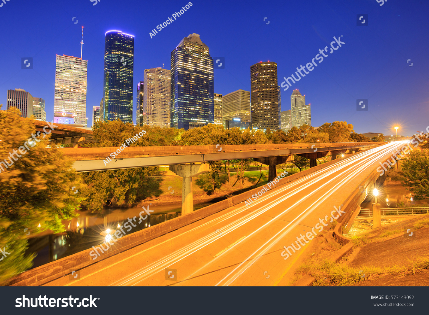 Sunrise Downtown Houston Texas Usa Stock Photo 573143092 - Shutterstock