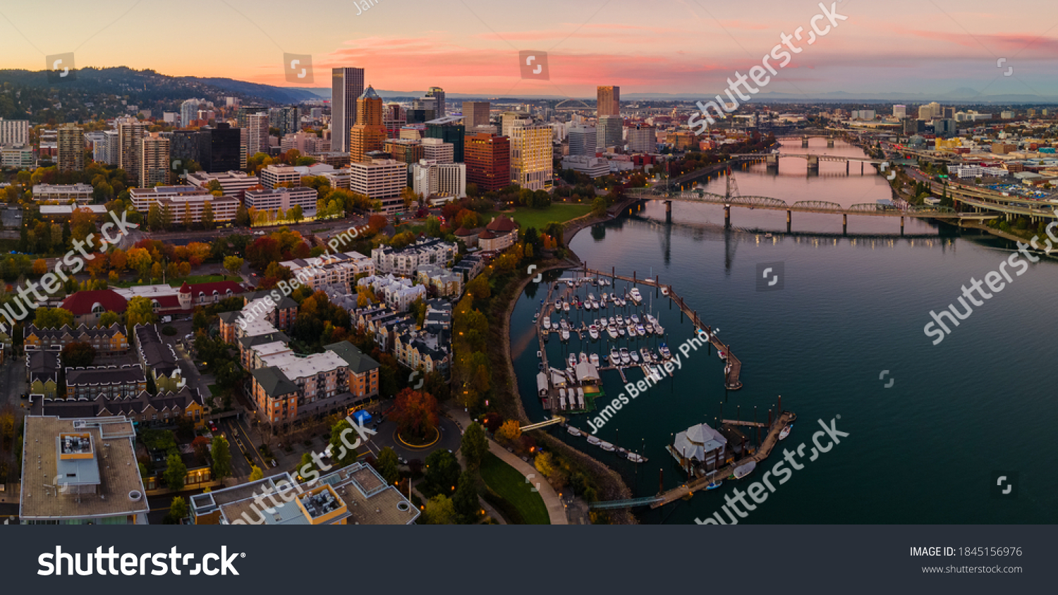 Downtown Portland Area Code Sunset Downtown Portland Oregon Stock Photo 1845156976 | Shutterstock