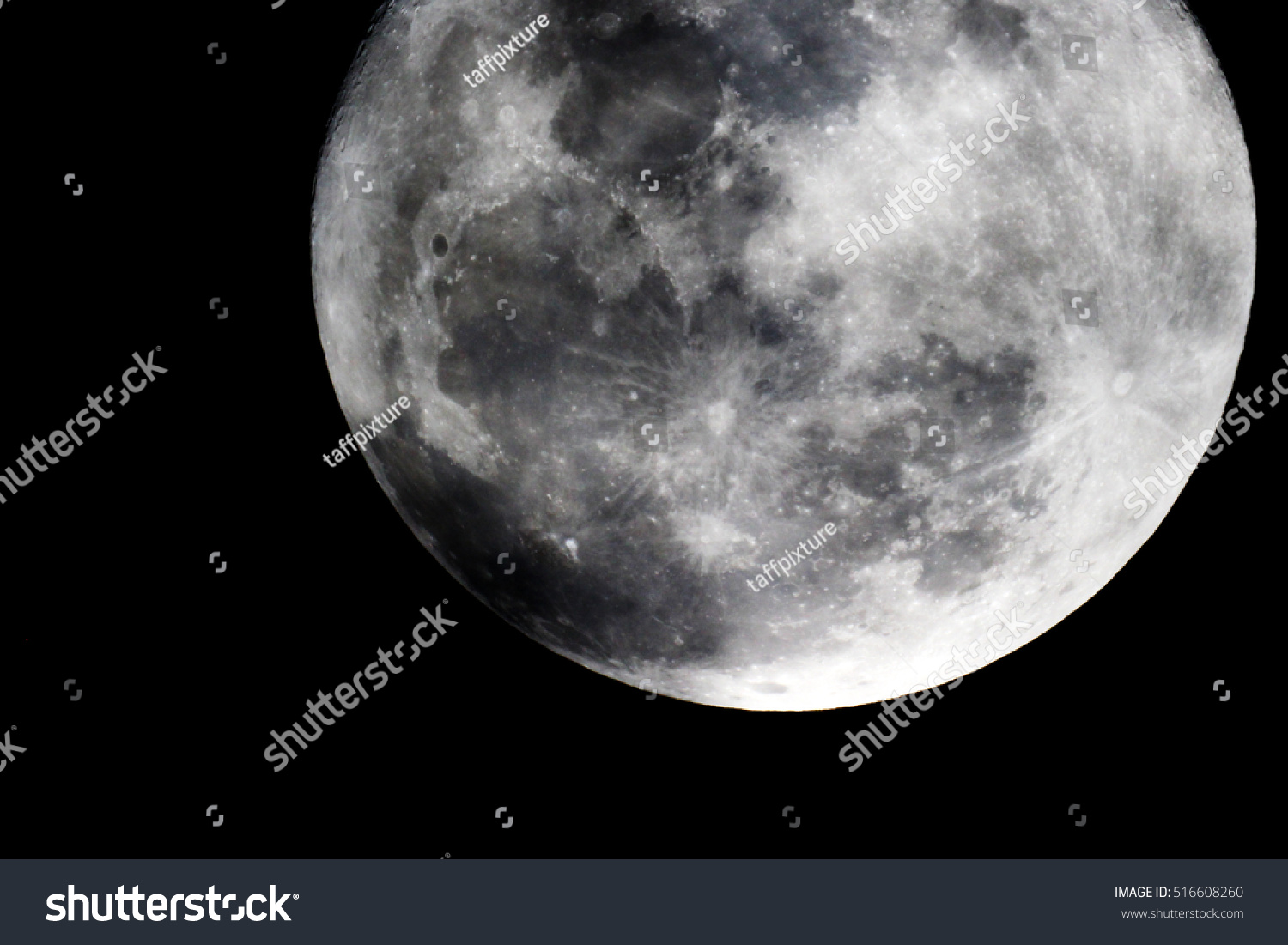 Super Moon Moon Fifthlargest Natural Satellite Stock Photo