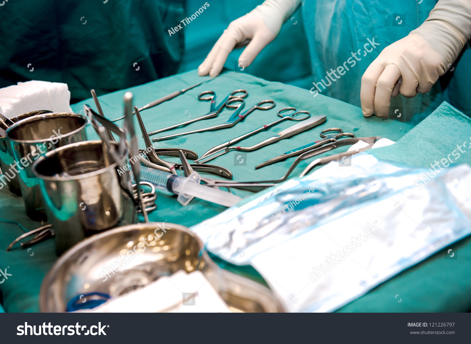 Surgeon And Surgical Tools Closeup Stock Photo 121226797 : Shutterstock