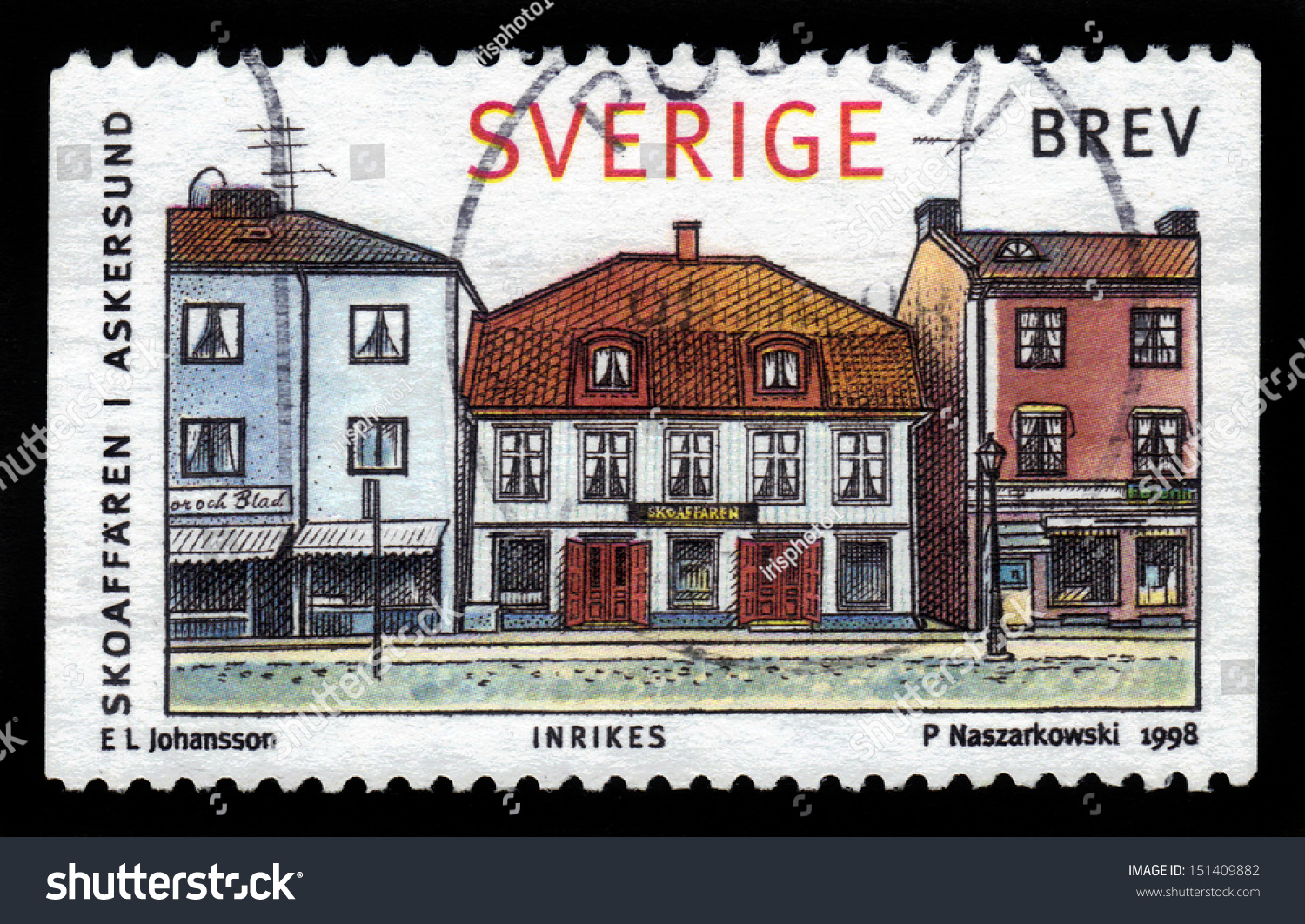 Sweden Circa 1998 Stamp Printed Sweden Stock Photo Edit Now