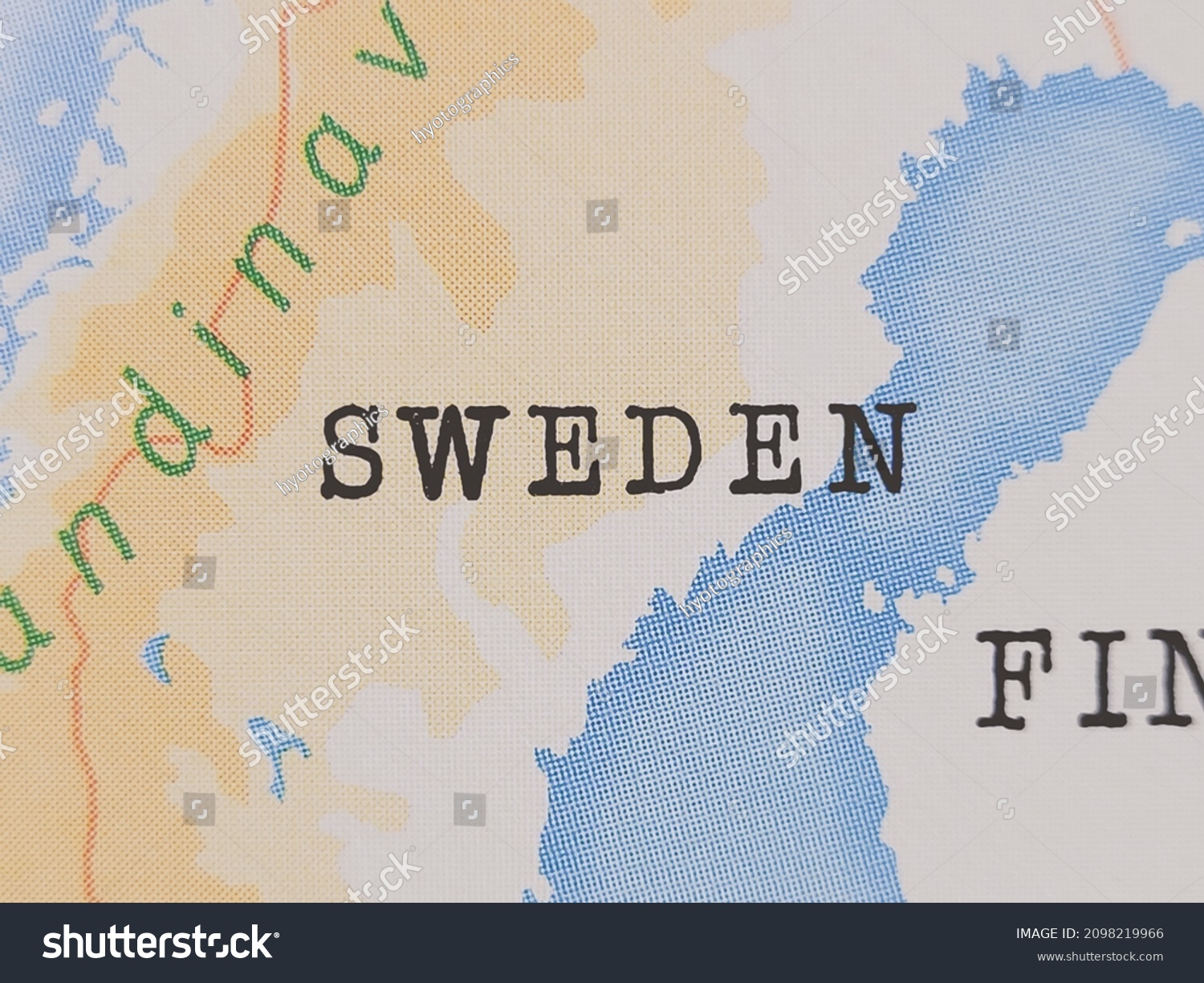 Sweden Realistic World Map Stock Photo 2098219966 Shutterstock   Stock Photo Sweden In The Realistic World Map 2098219966 