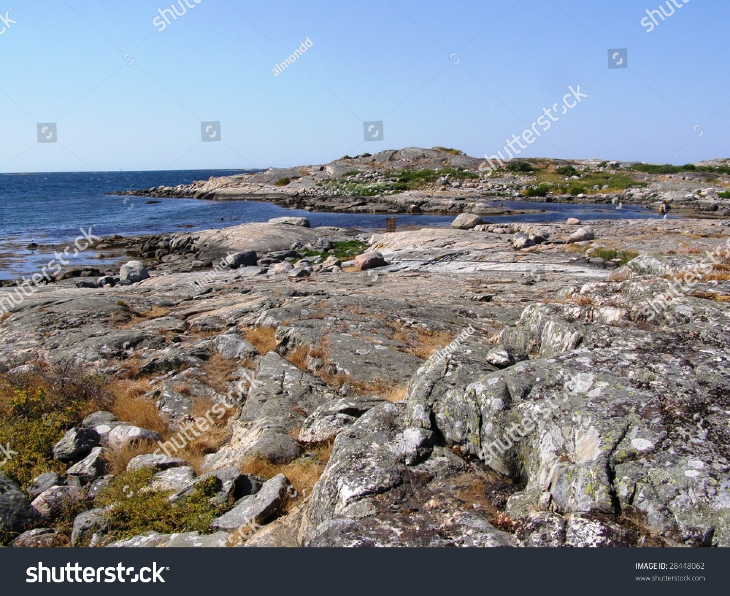 Swedish Landscape: Skerries And Rocks In The Sea Stock Photo 28448062 ...