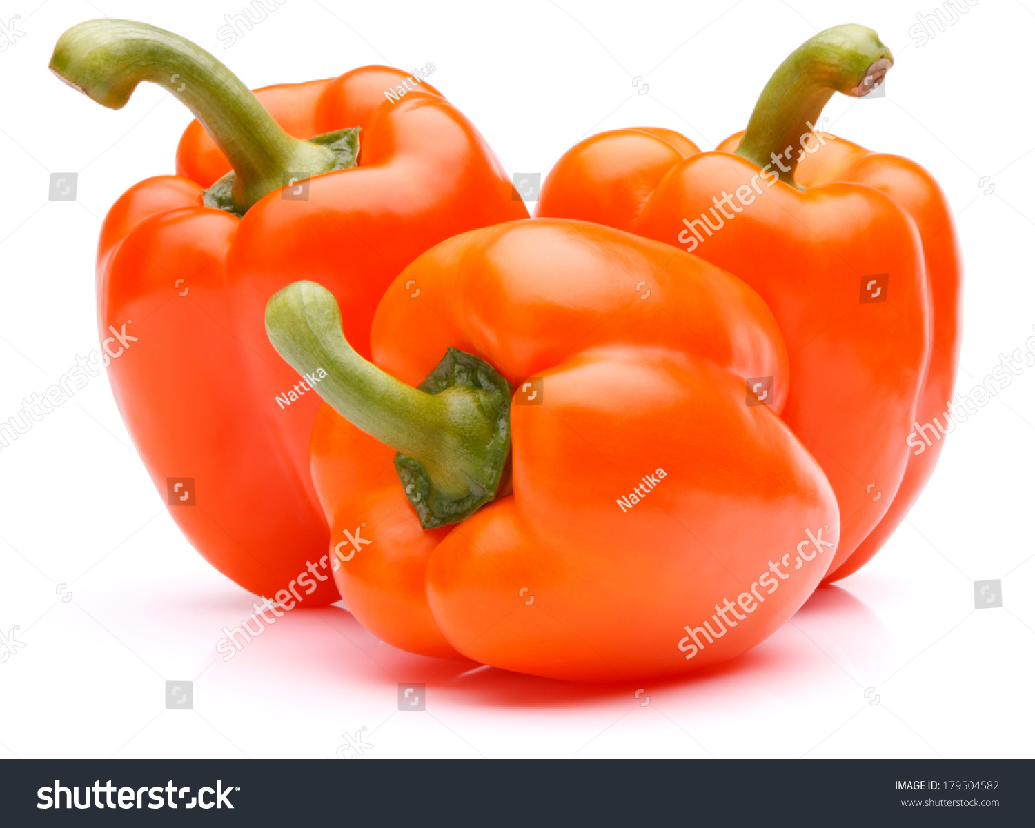  Gold Dual Curve Template Design Featuring Sweet Bell Pepper Isolated on White Cutout