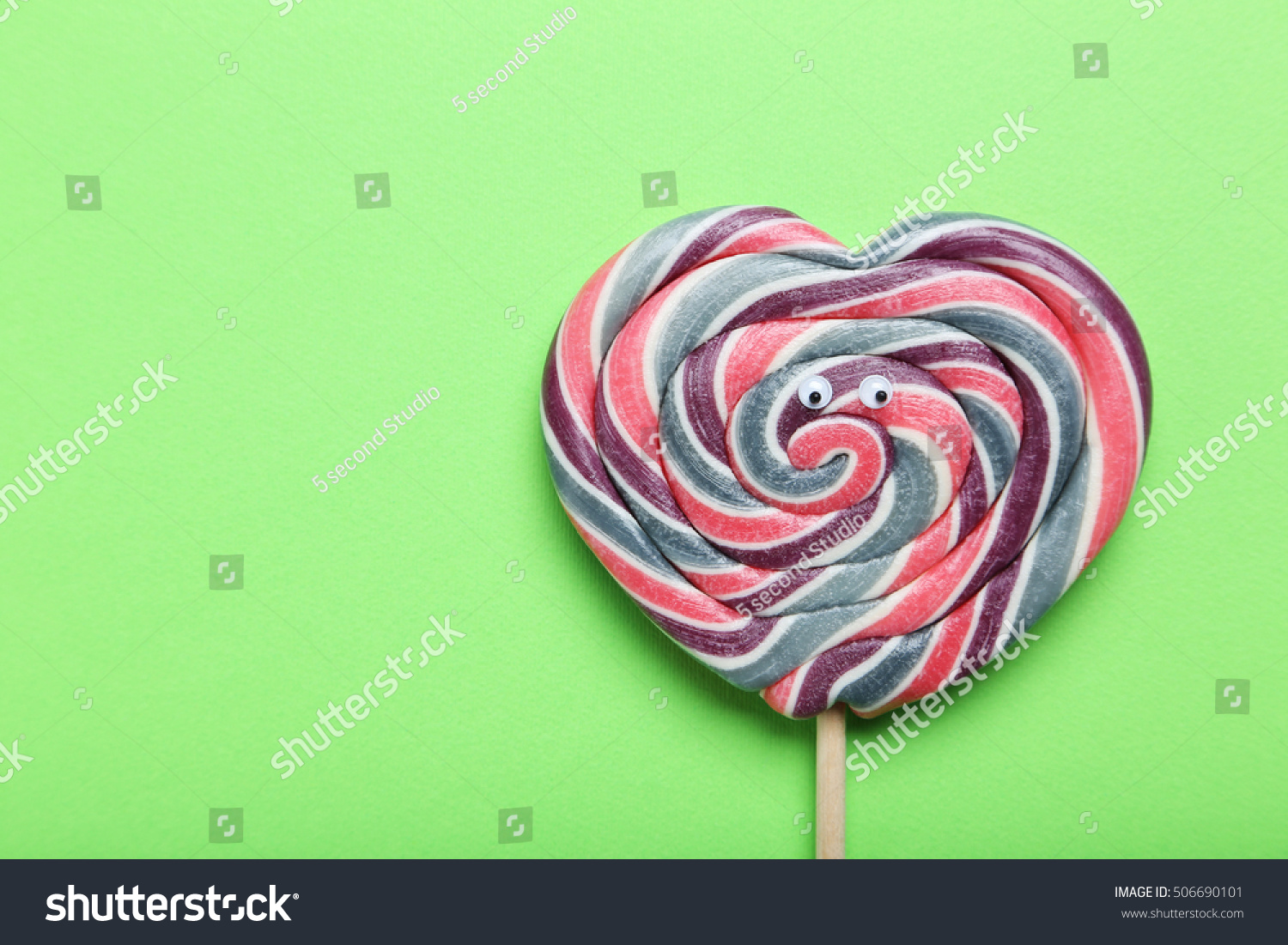 Sweet Lollipop Googly Eyes On Green Stock Photo 506690101 - Shutterstock