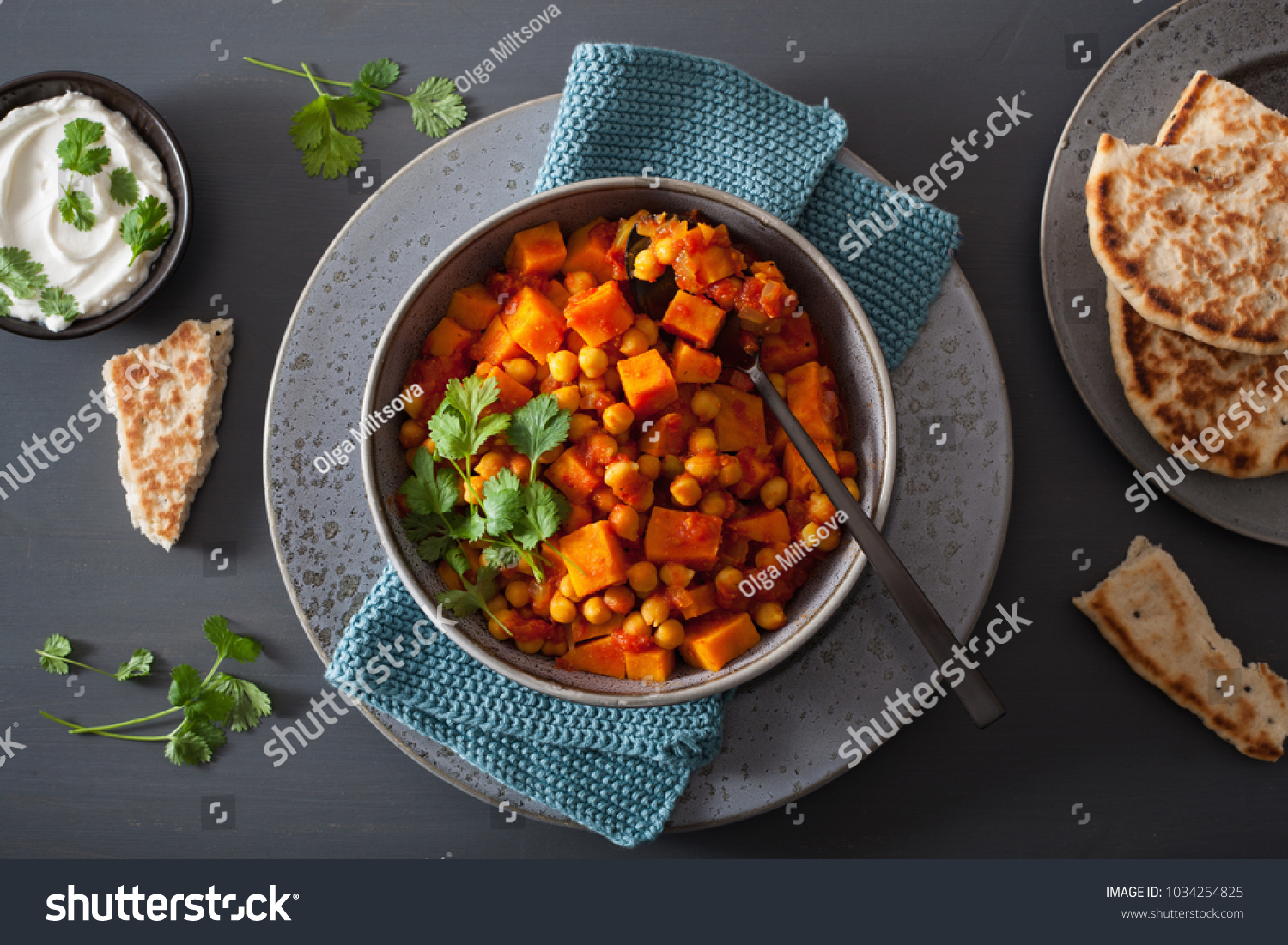  Tawny Brown Classic  Template Design Featuring Sweet Potato and Chickpea Curry