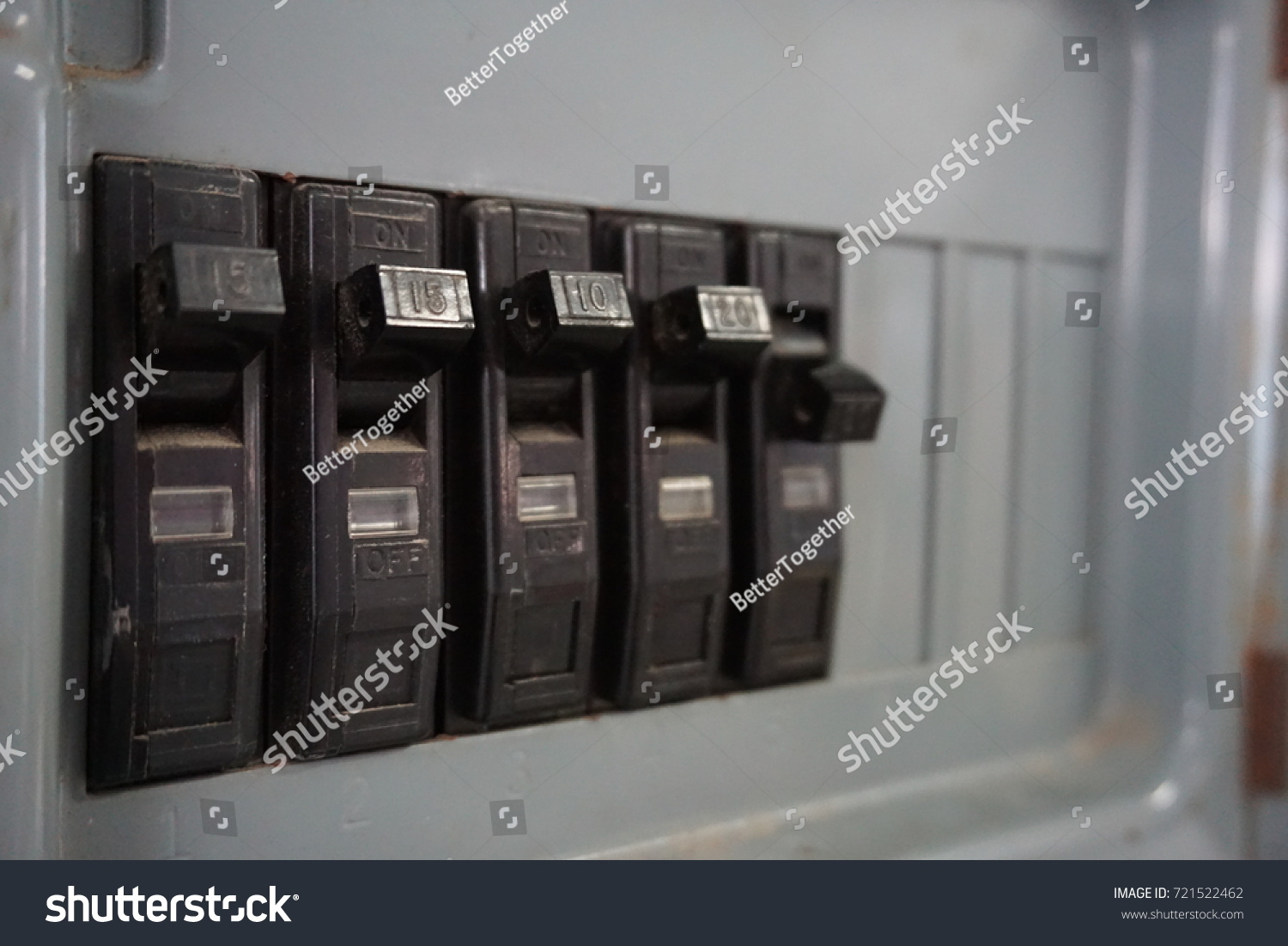 Switch Electrical Safety Circuit Breaker Box Stock Photo Edit Now