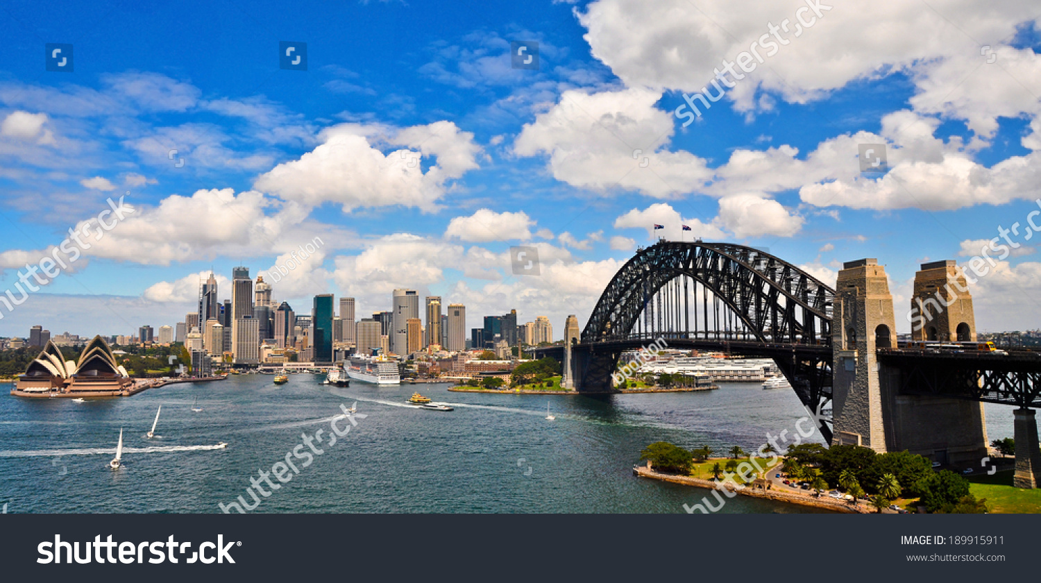 Sydney Harbour Panorama Stock Photo 189915911 | Shutterstock