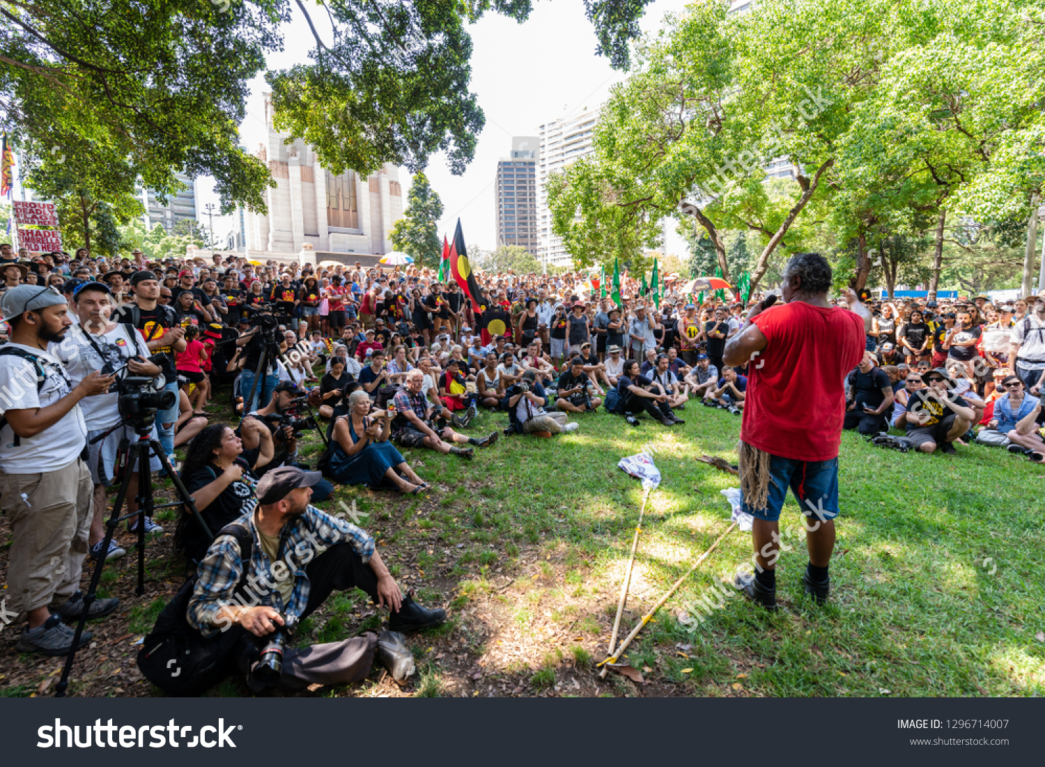 Sydney Nsw Australia January 26 2019 People Parks Outdoor Stock