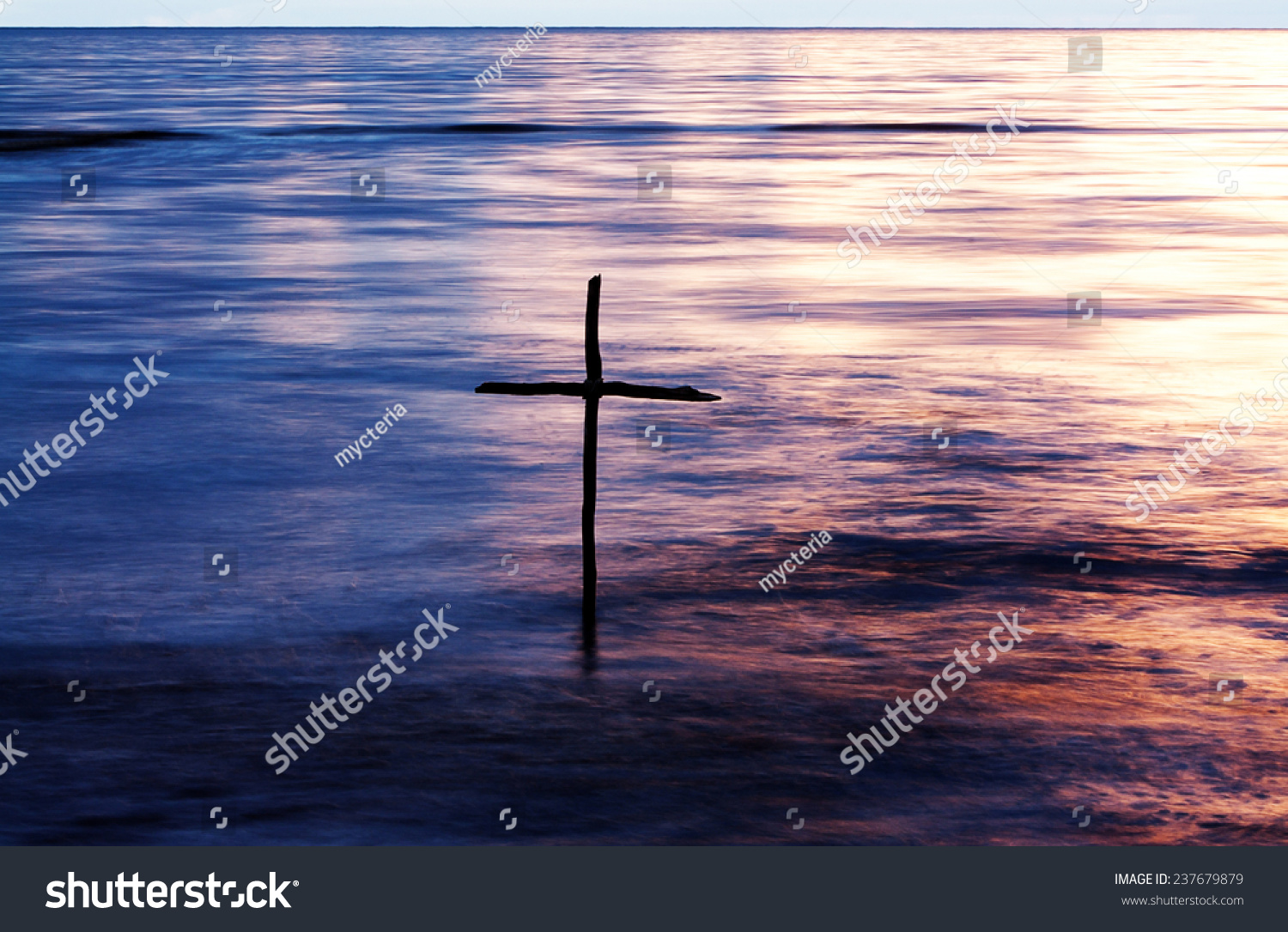 sko stamtavle ulv Symbol Baptism Wooden Cross Jordan River Stock Photo (Edit Now) 237679879
