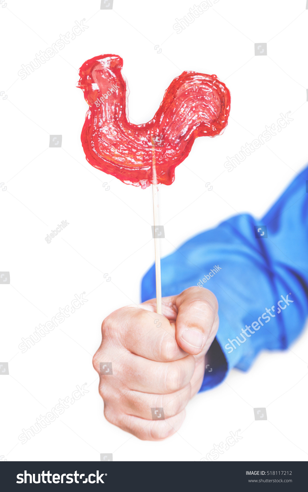 shirt with rooster and lollipop