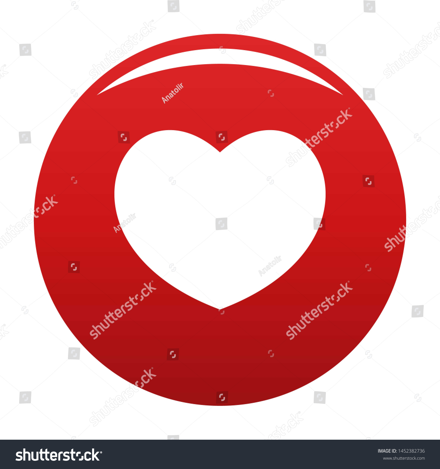 Sympathetic Heart Icon Simple Illustration Sympathetic Stock ...