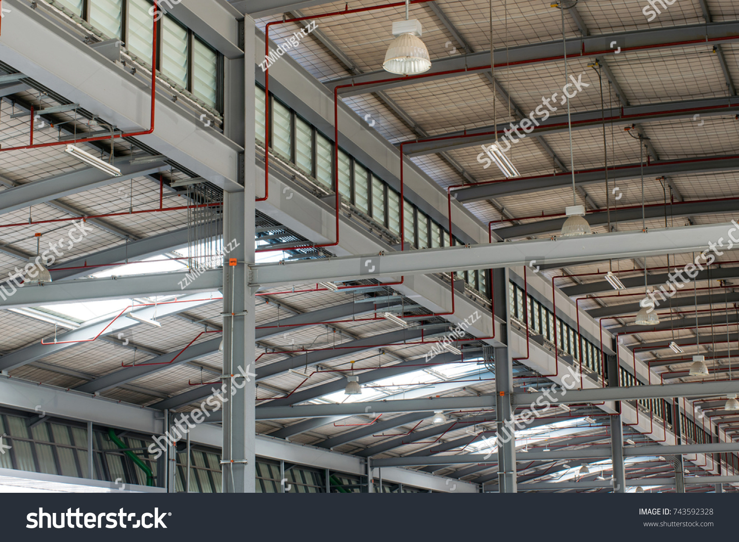 System Equipment Installation Railroad Track Yard Stock Photo