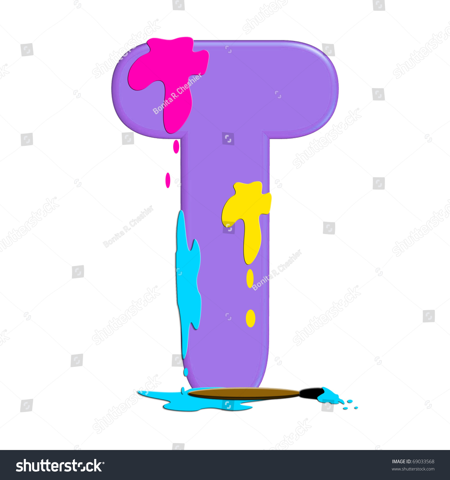 T Alphabet Set Alpha Paint Blobs ilustrações stock Shutterstock