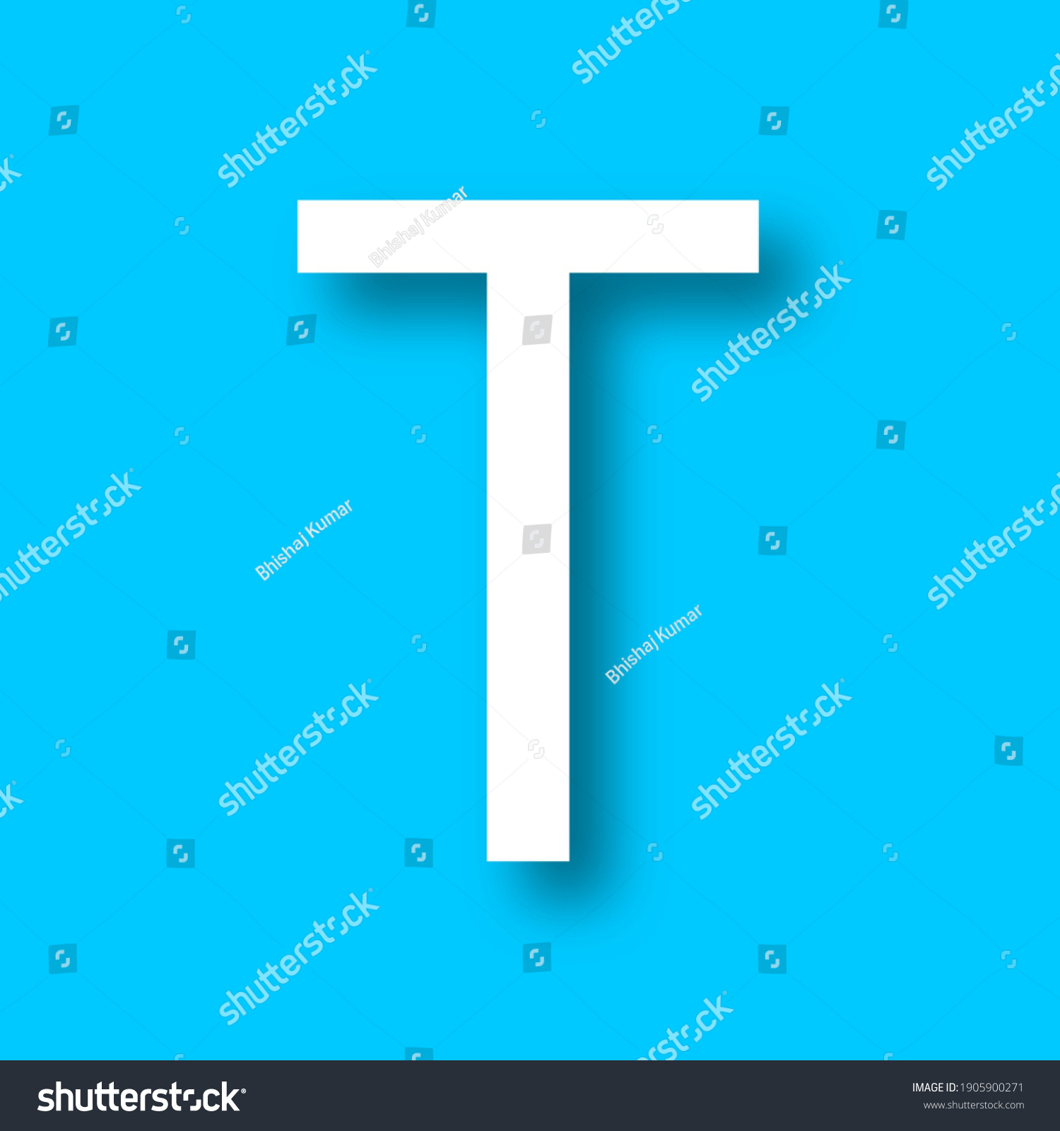 T Logo Blue Background Stock Illustration 1905900271 | Shutterstock