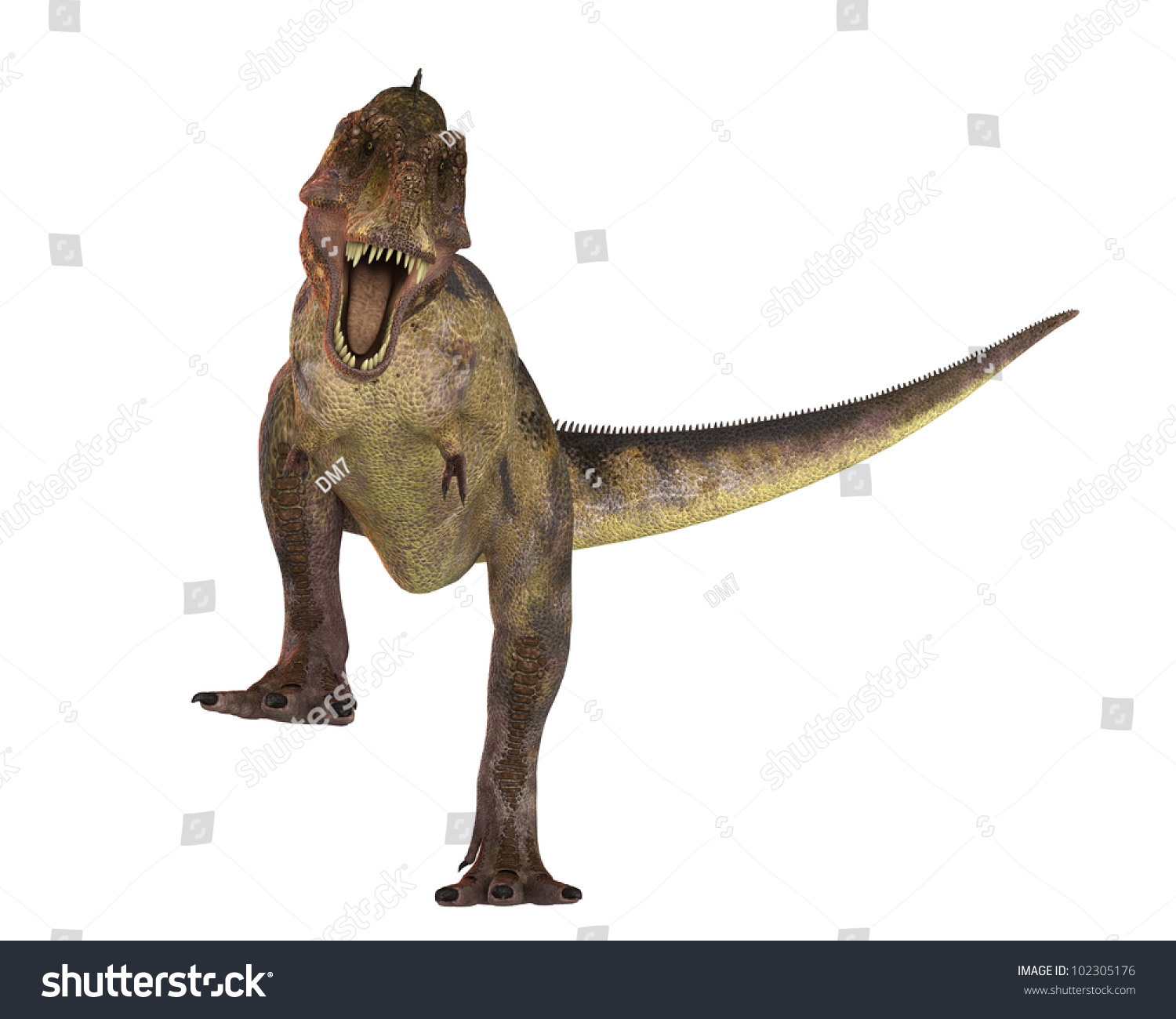 Trex Blood Face Attacking Stock Illustration 102305176 - Shutterstock