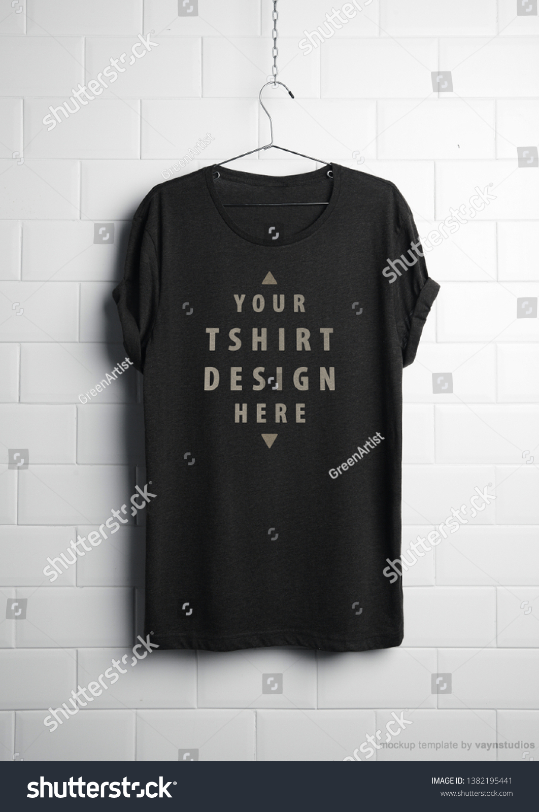 Tshirt Labeling Design Realistic Tshirt Design Stock Photo 1382195441 ...