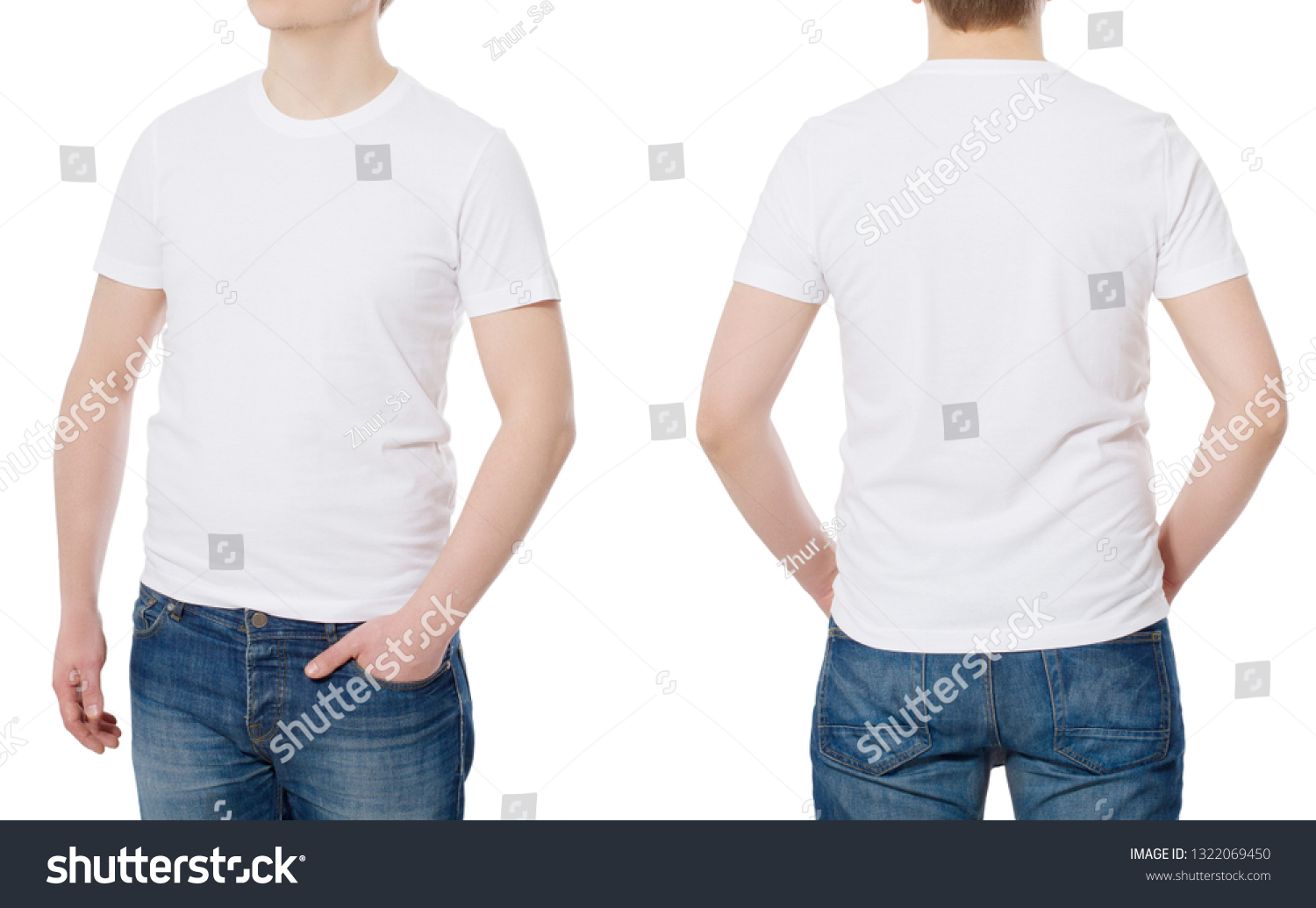 Tshirt Template Blank T Shirt Front Stock Photo (Edit Now) 1322069450