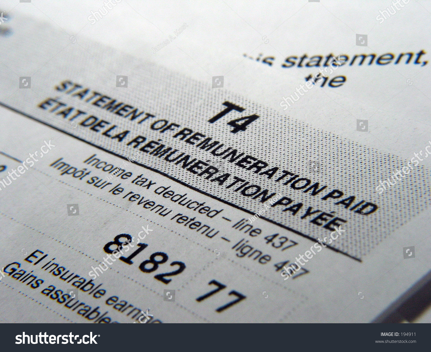 T4 Slip Stock Photo 194911 : Shutterstock