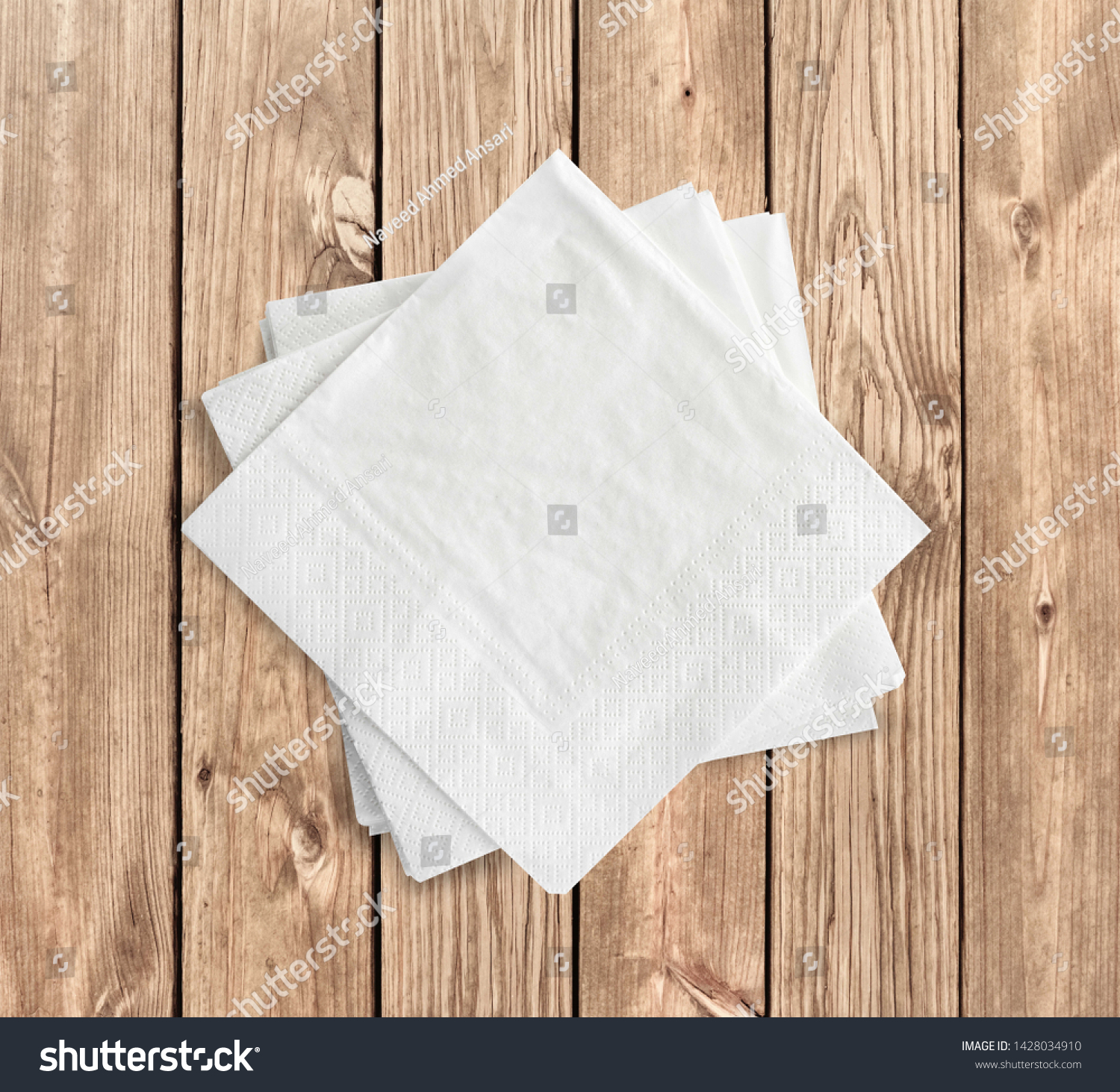 Download Table Napkin Mockup Tissue Paper Stock Photo Edit Now 1428034910