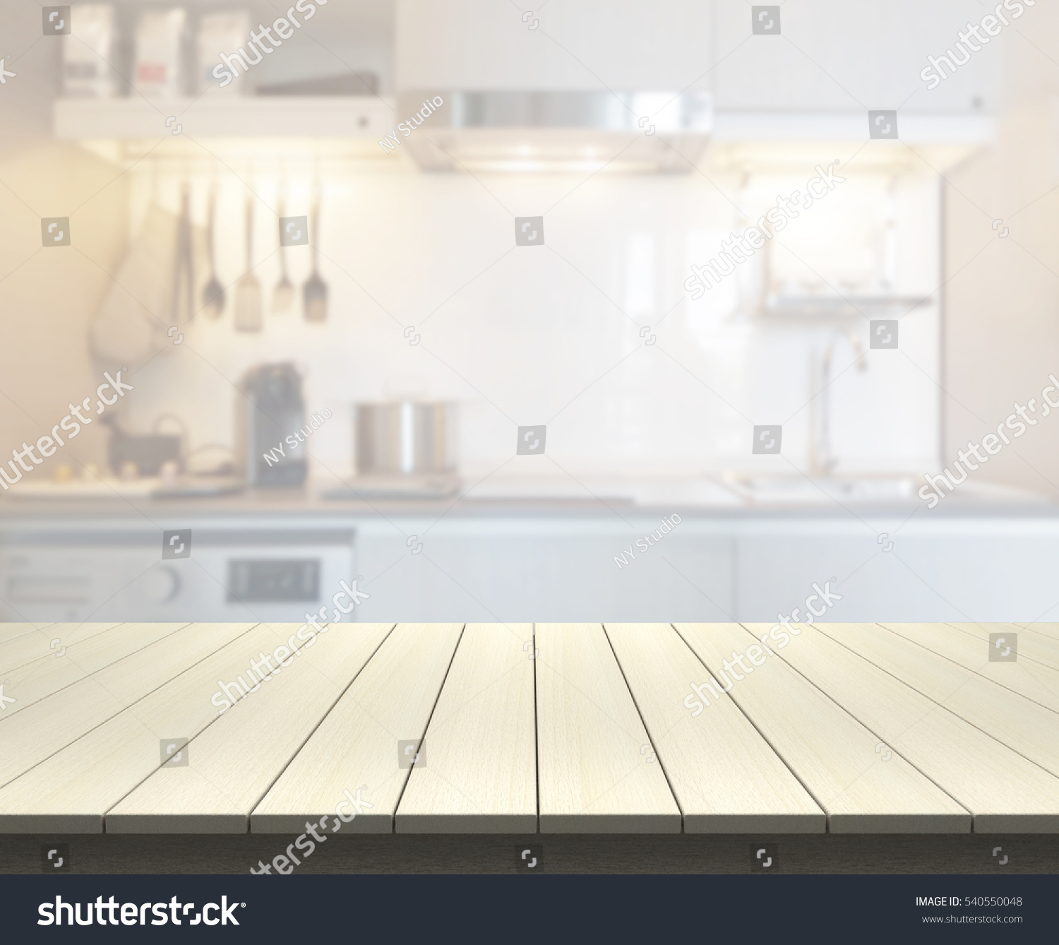 Table Top Blur Kitchen Room Background Stock Photo 540550048 | Shutterstock