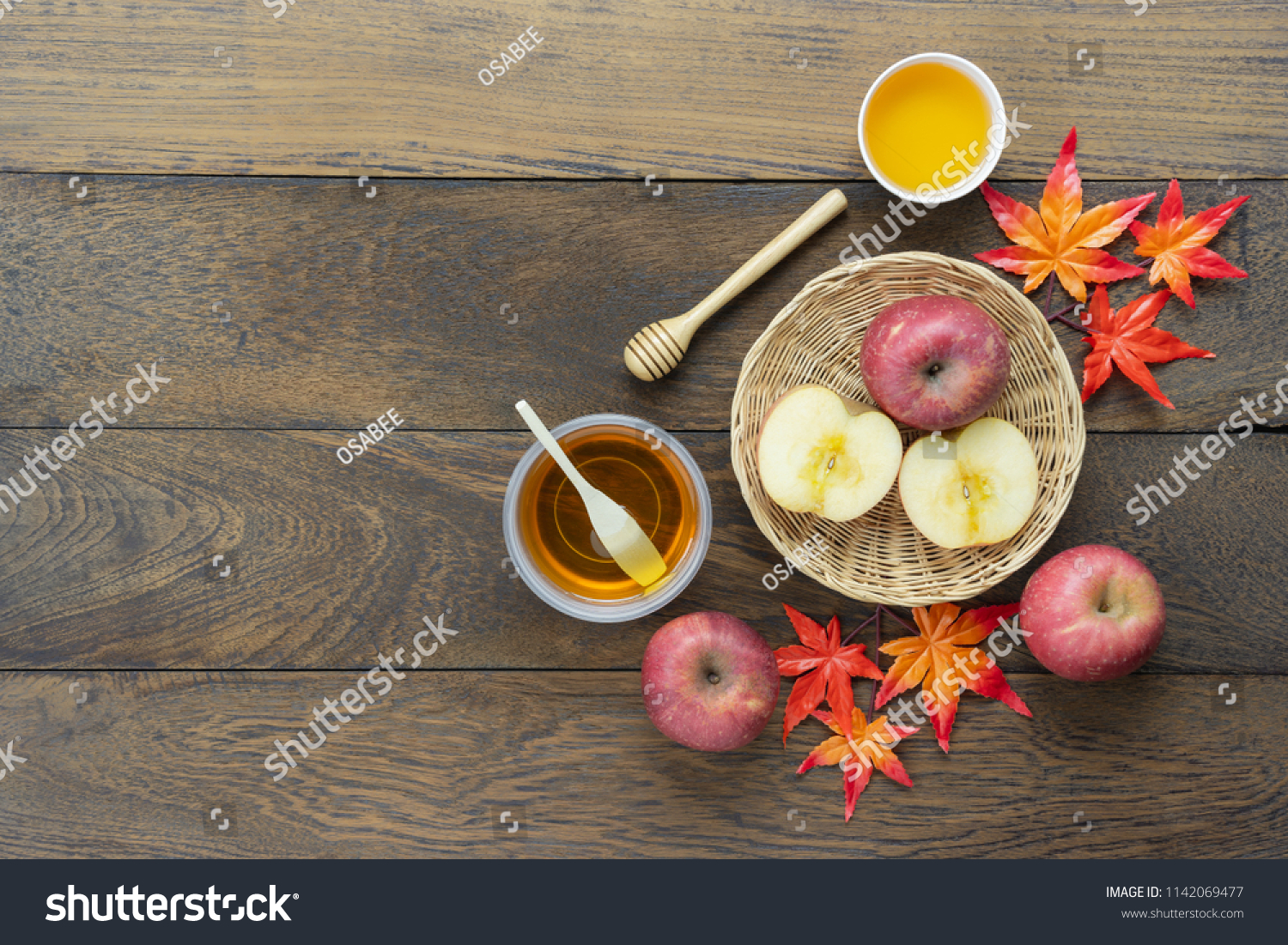 Table Top View Aerial Image Decoration Stock Photo Edit Now