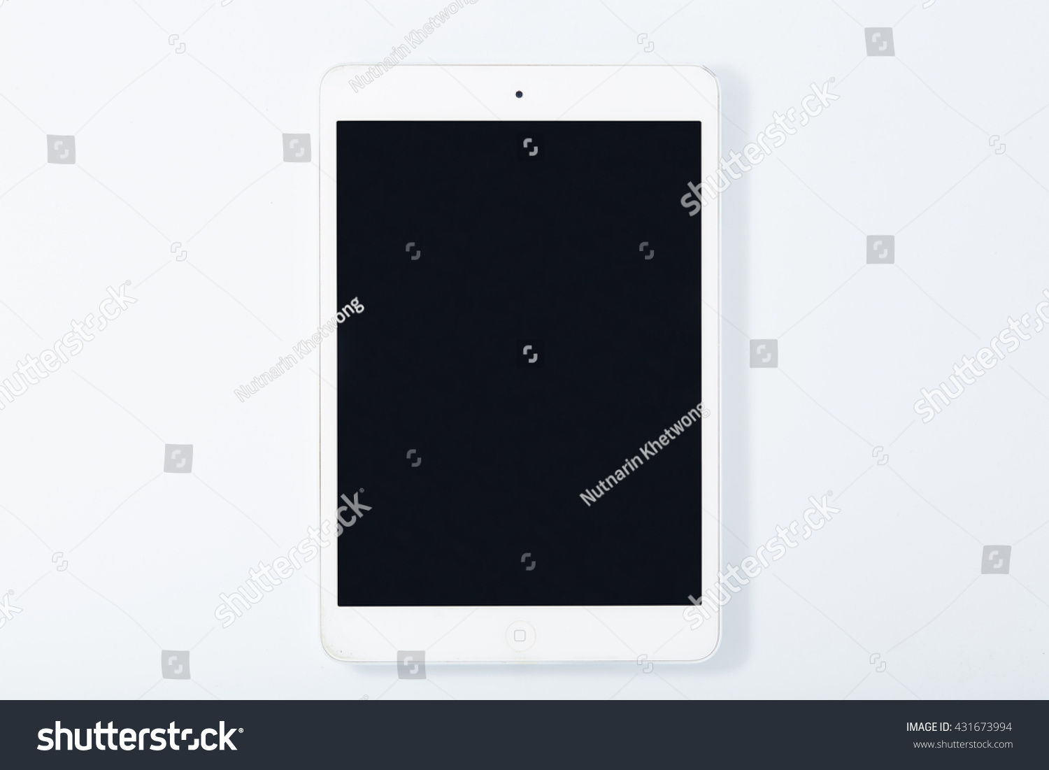 Tablet On Top View Isolated On Stock Photo 431673994 | Shutterstock