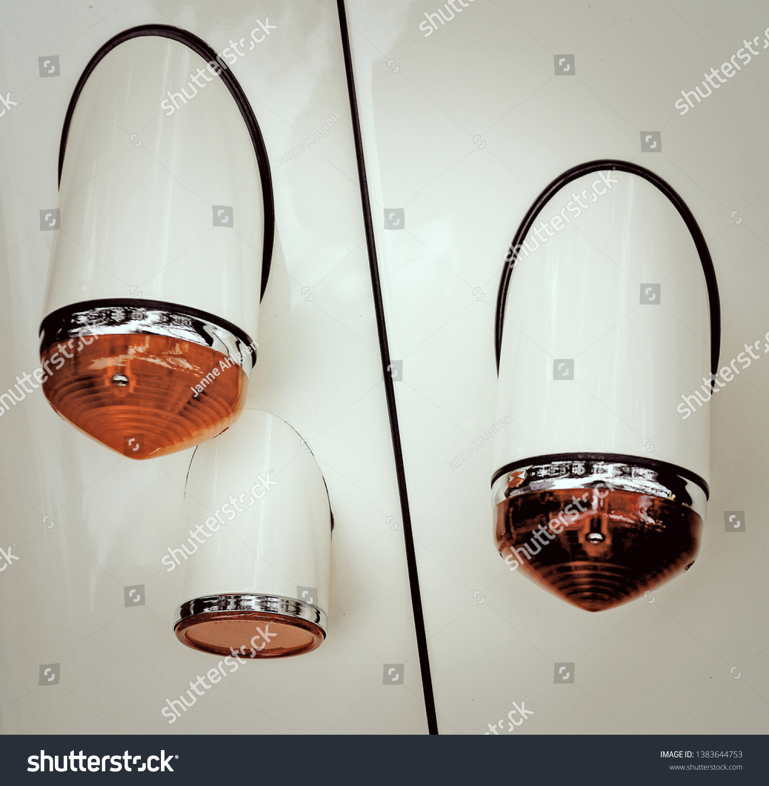 Tail Lights On Vintage Car Stock Photo 1383644753 | Shutterstock