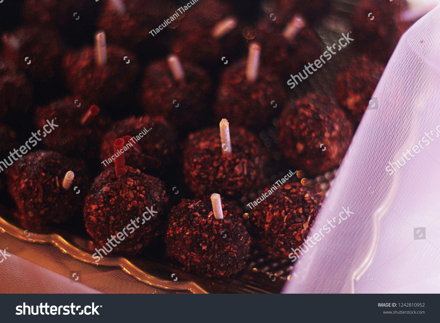 Tamarind Chili Candy Balls Popsicle Sticks Stock Photo Edit Now