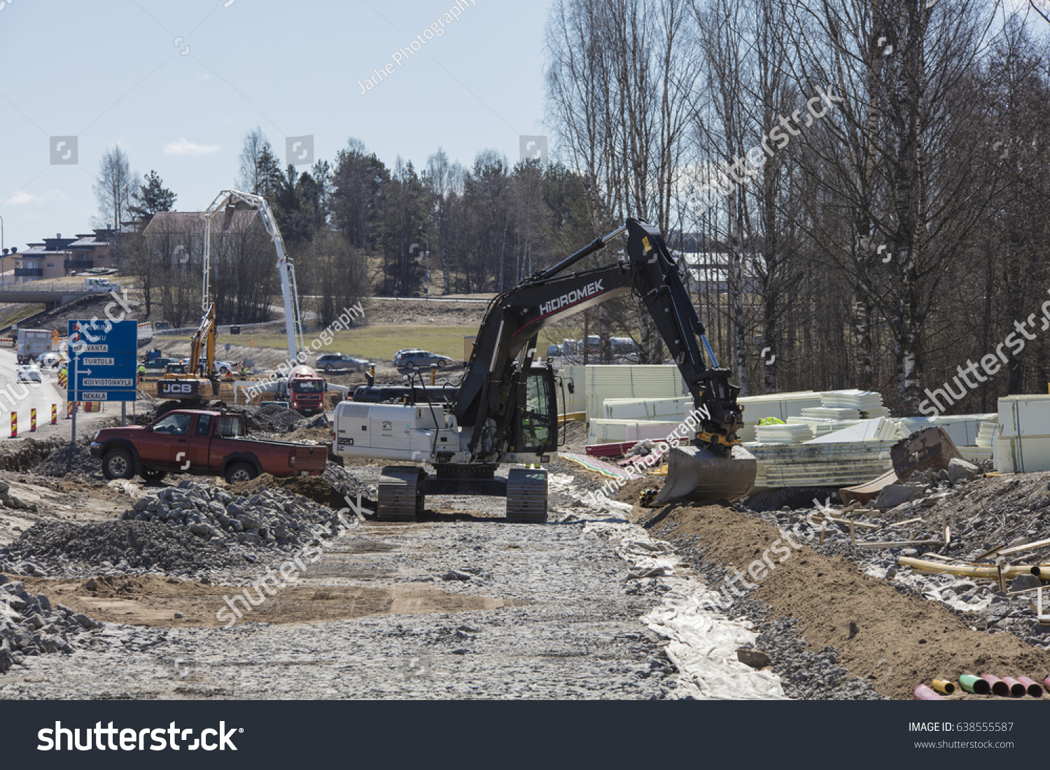 Tampere Finland May 12 White Hidromek Stock Photo 638555587 Tampere Finland May 12 White Hidromek Stock Photo 638555587