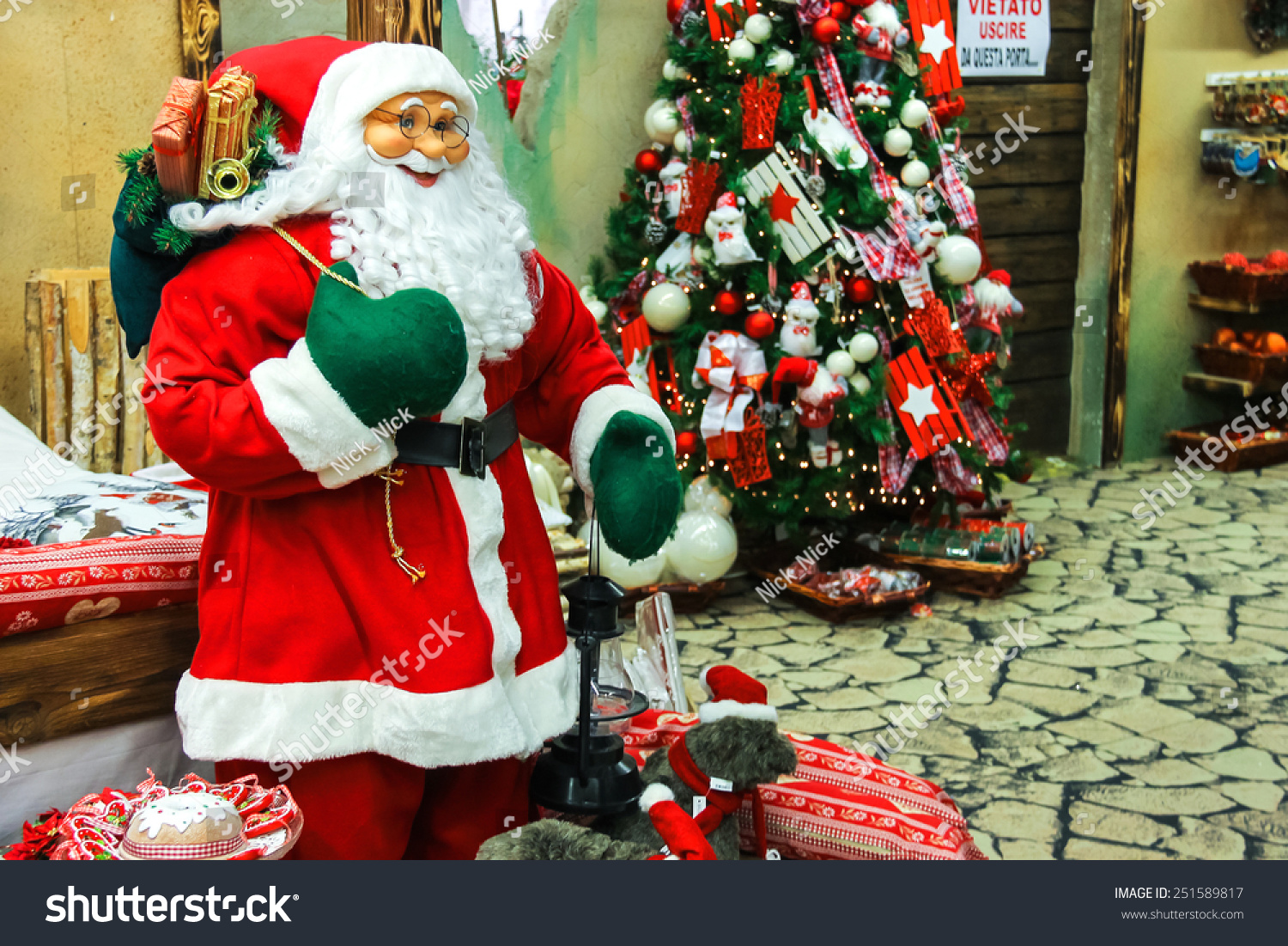 Babbo Natale Italy.Taneto Italy December 27 2014 Great Business Finance Stock Image 251589817